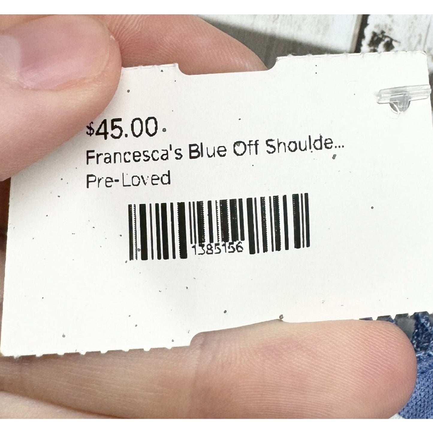 Francesca’s Dress Women Size M Periwinkle Off Shoulder Blue Lace Mini Fairy