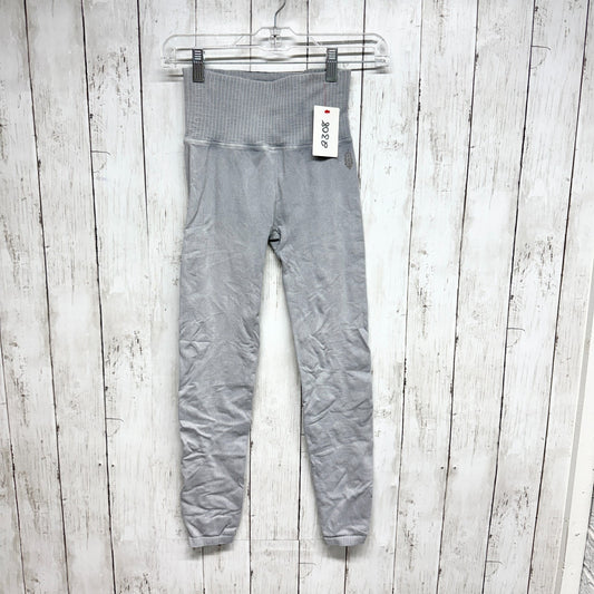 Free People Movement XS Pants Women Light Gray Good Karma Ankle Crop Leggings