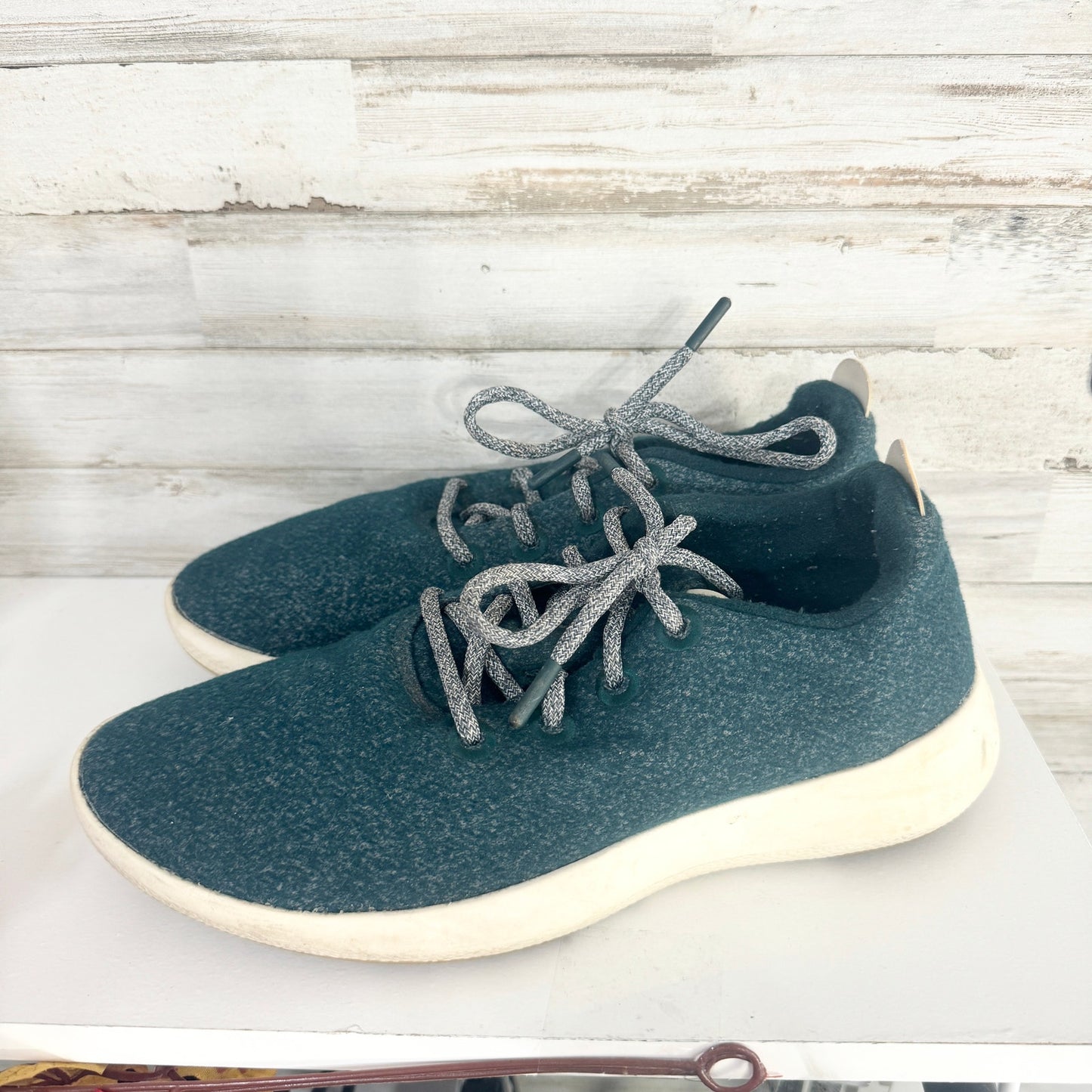 Allbirds Mens Wool Runners Lace Up Running Shoes Aqua Green Size 10