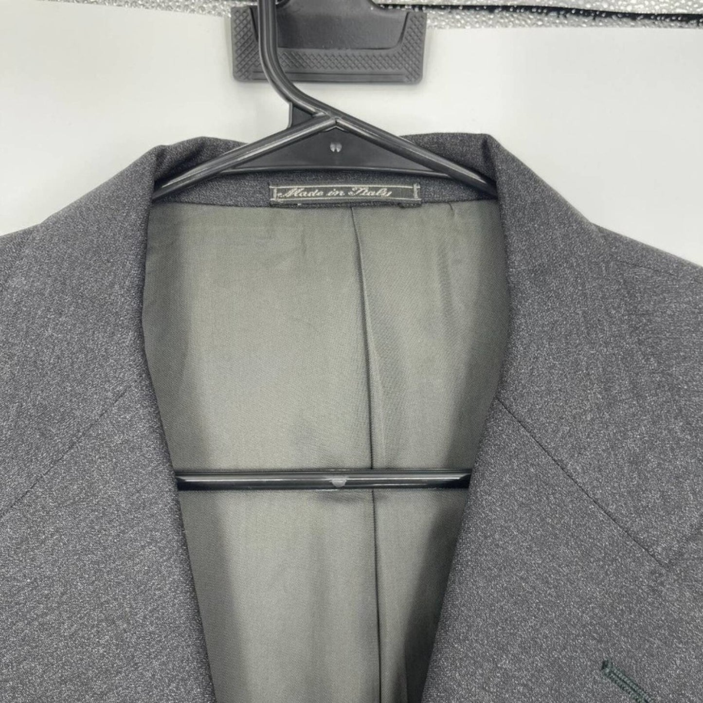 Corneliani Extra Fine Virgin Wool Charcoal Grey Triple Button Suit Jacket