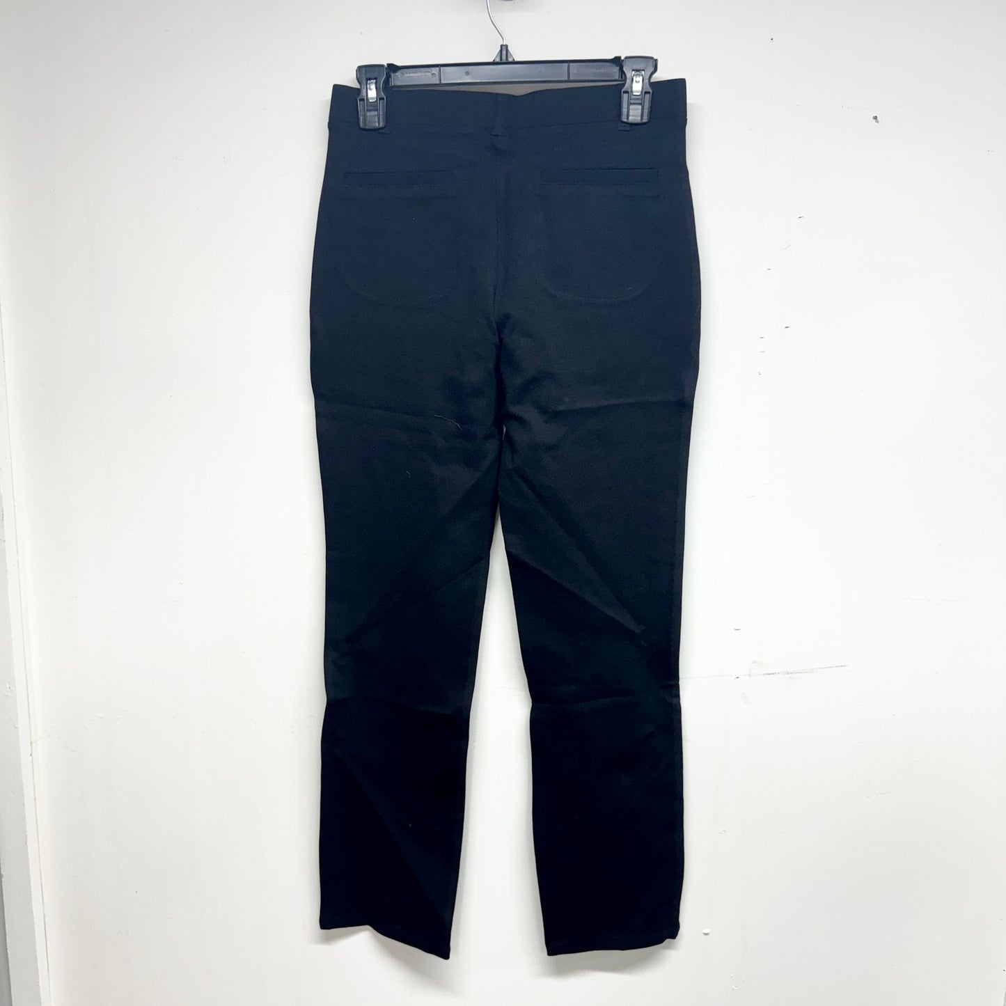 Quince Women's Black Ultra-Stretch Ponte Pants Straight Leg Sz Small NWT