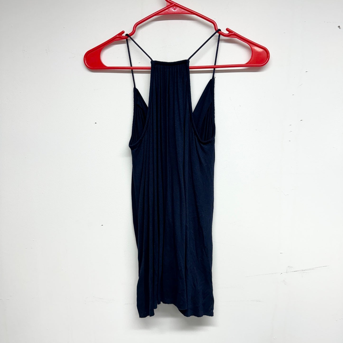 Bailey / 44 Women Navy Blue Ruffled Flowy Navy Blue Tank Top Size XS