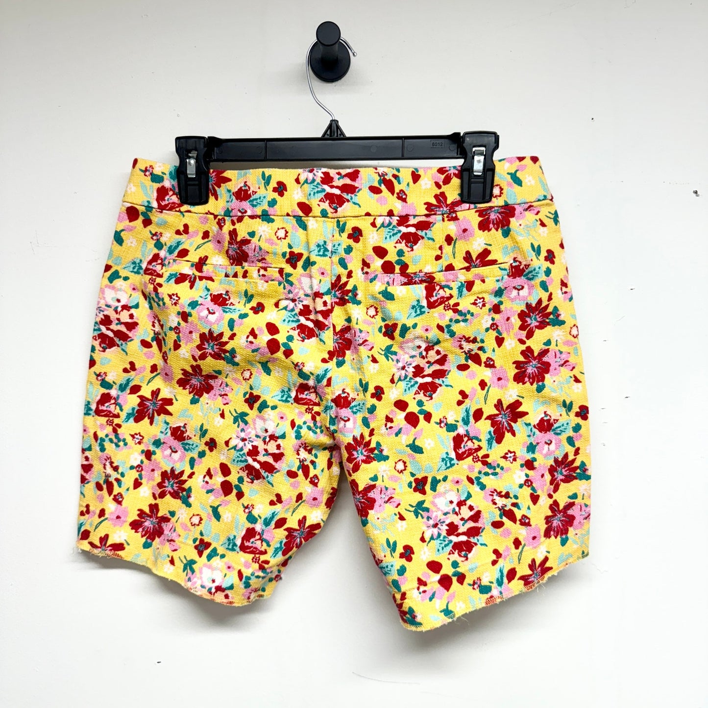 J.Crew Mercantile Women's 5" Patterned Basket Weave Raw Hem Shorts Size 4