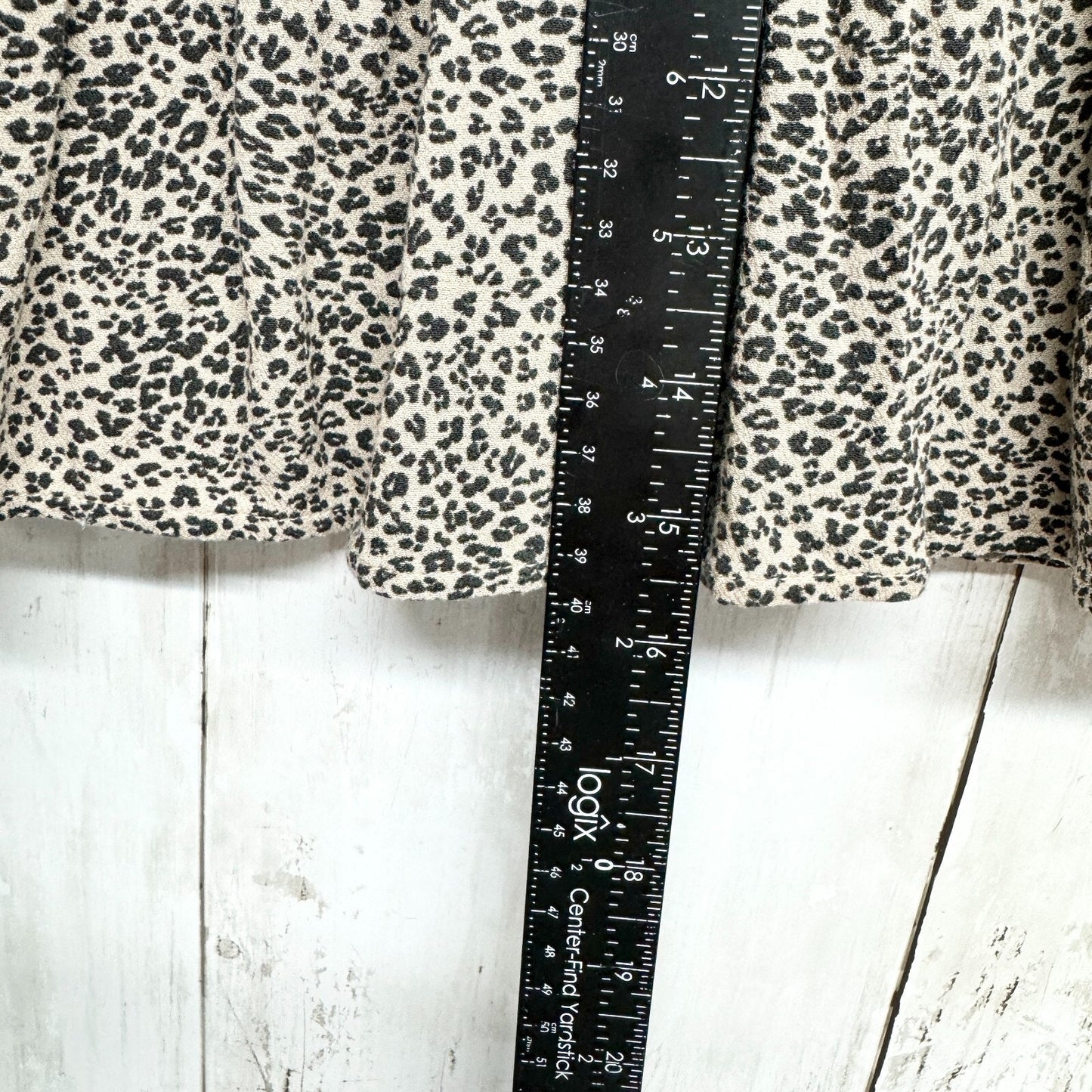 American Eagle Skirt Women XXS Cheetah Print Elastic Waist Pull On Ruffle Casual