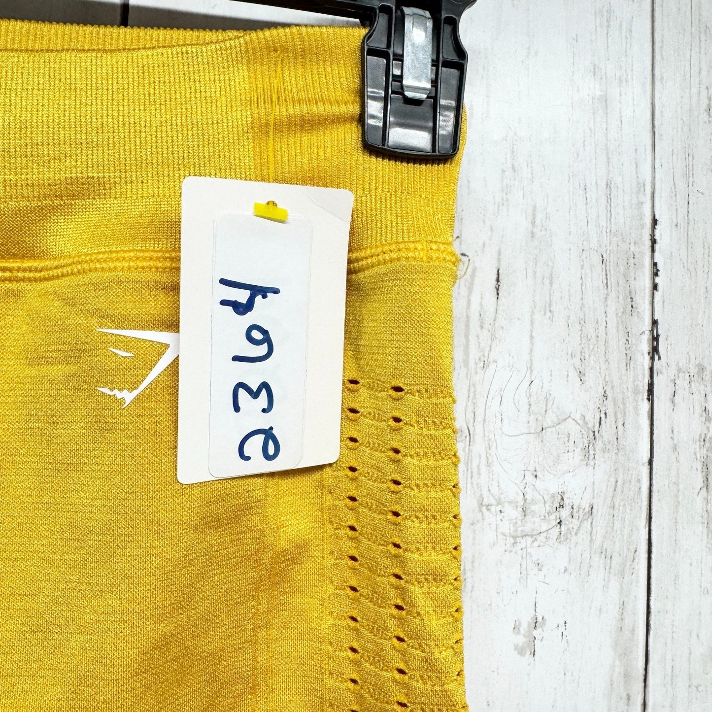 Gymshark Shorts Women Size Small Yellow Seamless Flex Biker Short High Waisted