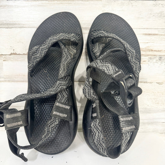 Chaco Z/2 Classic Sandals Vibram Soles Black Grey Zig Zags Womens 9