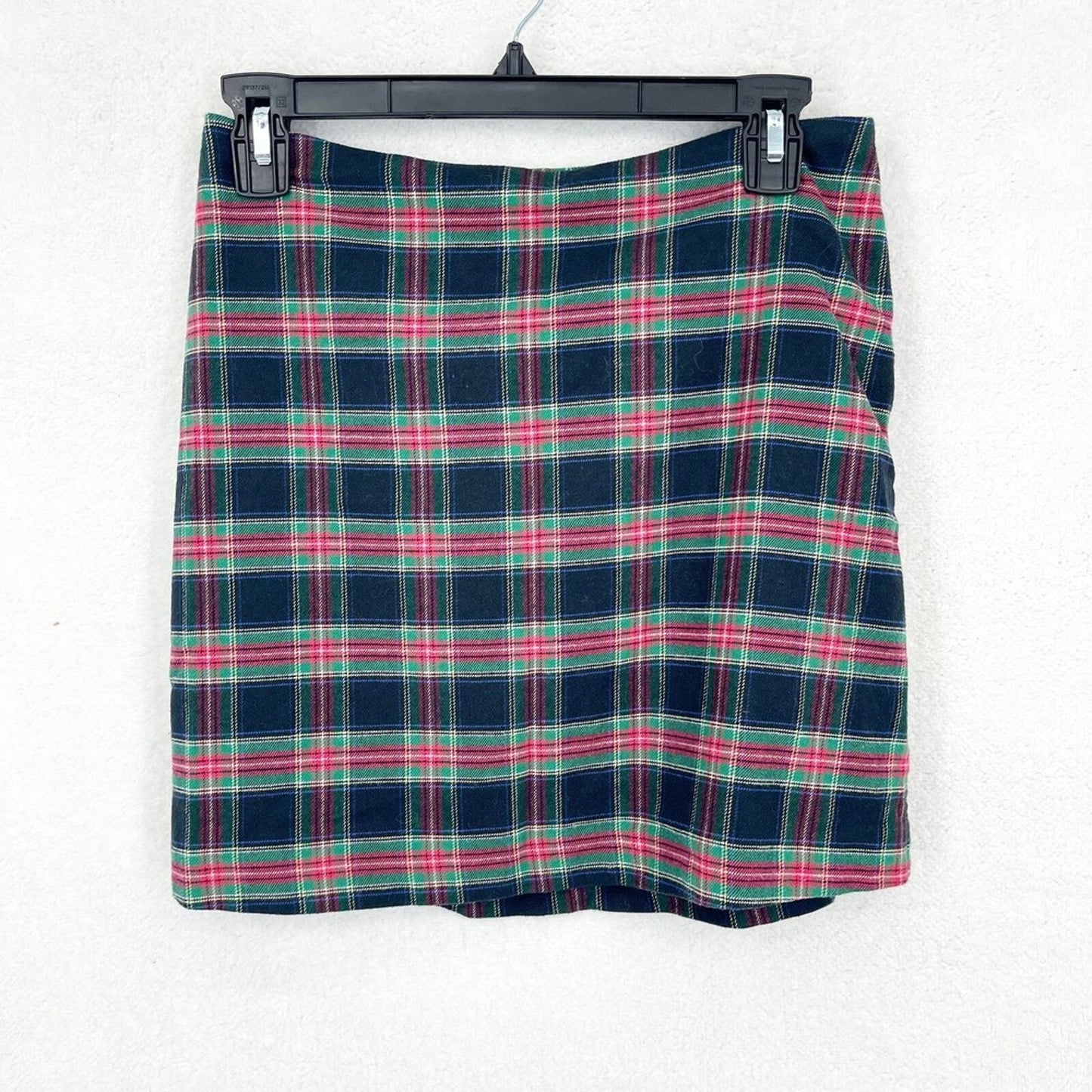 VINEYARD VINES Skirt Women SIze 0 Flannel Fall Jolly Plaid Stamp Mini Pencil Red