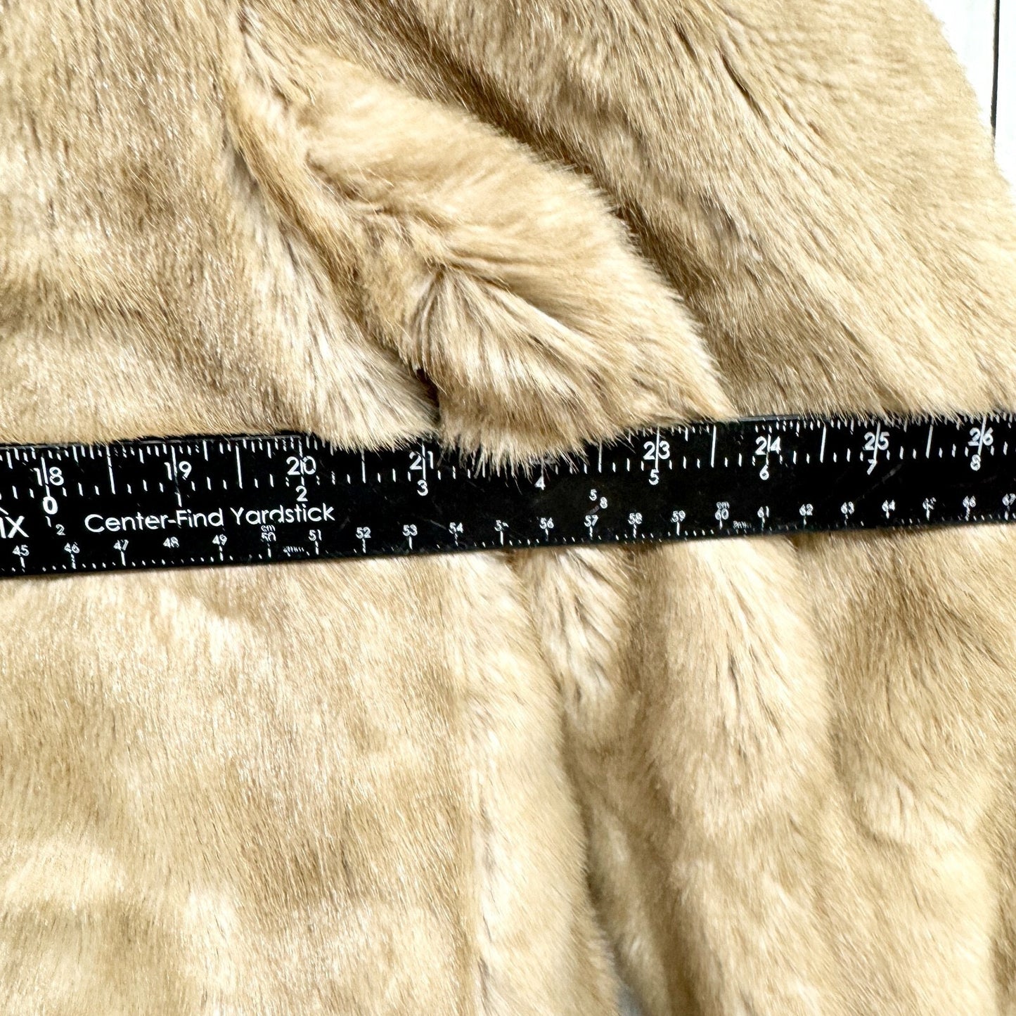 Vintage Coat Unisex Sz 14 Mink Fur Collared Long Sleeve Peacoat Front Pockets
