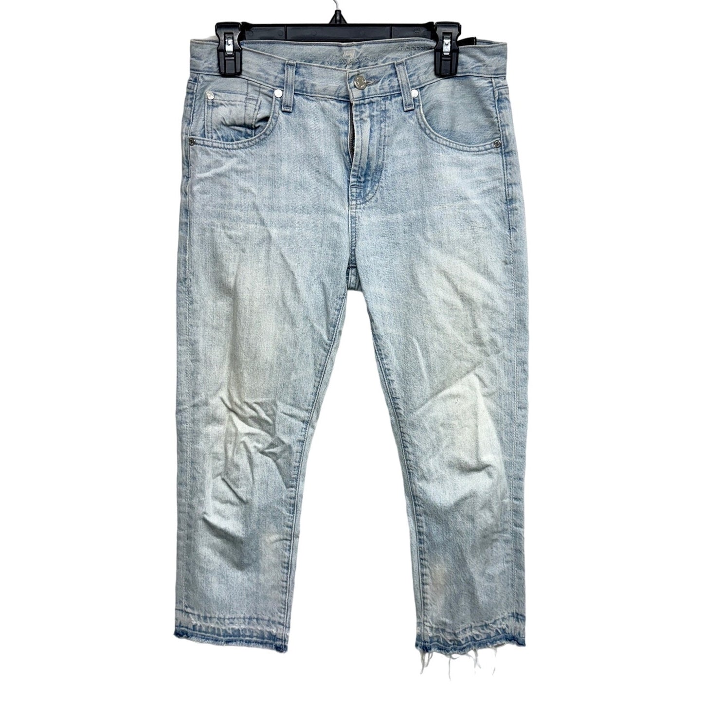 7 FOR ALL MANKIND women the cropped relaxed distressed skinny jean size 26