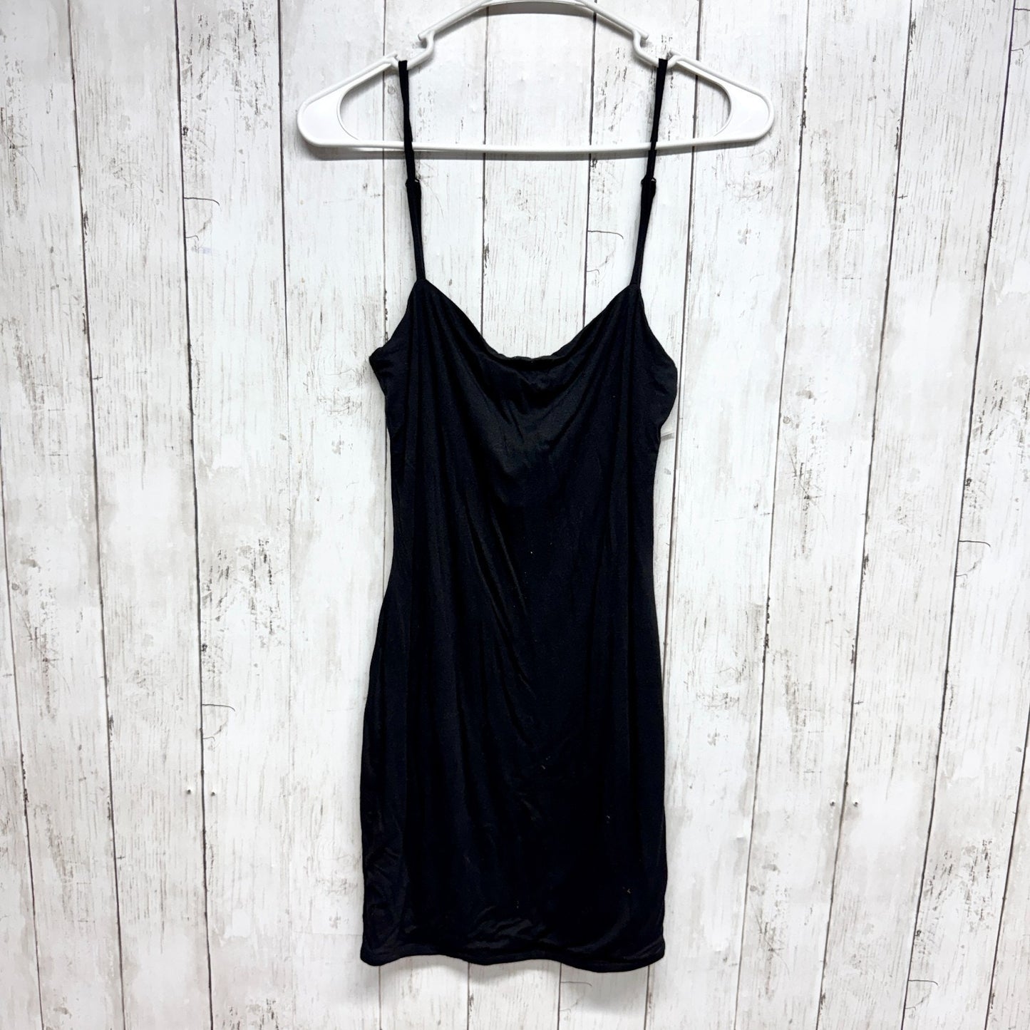 Tobi Dress Women Size Small Black Sleeveless Sheath Stretchy Adjustable Straps