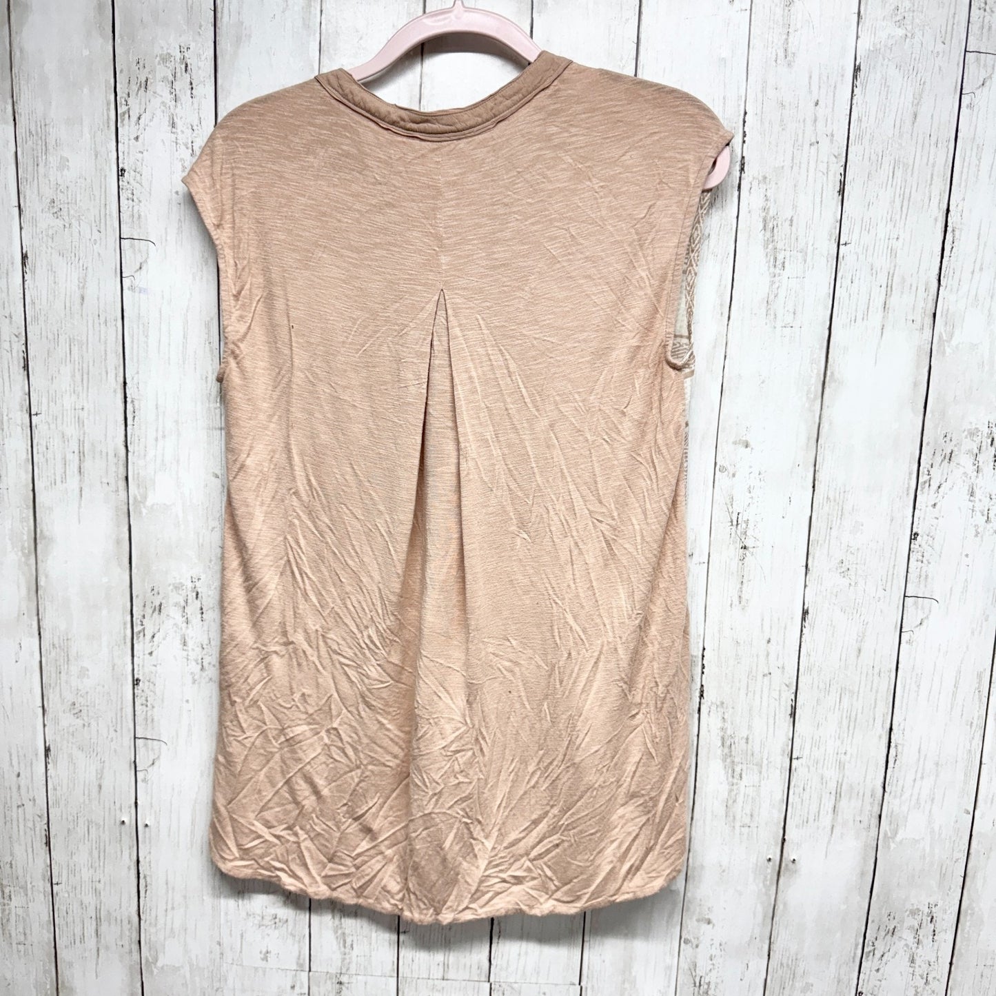 Anthropologie Postmark Top Women Small Stripe Split Neck High Low Sleeveless