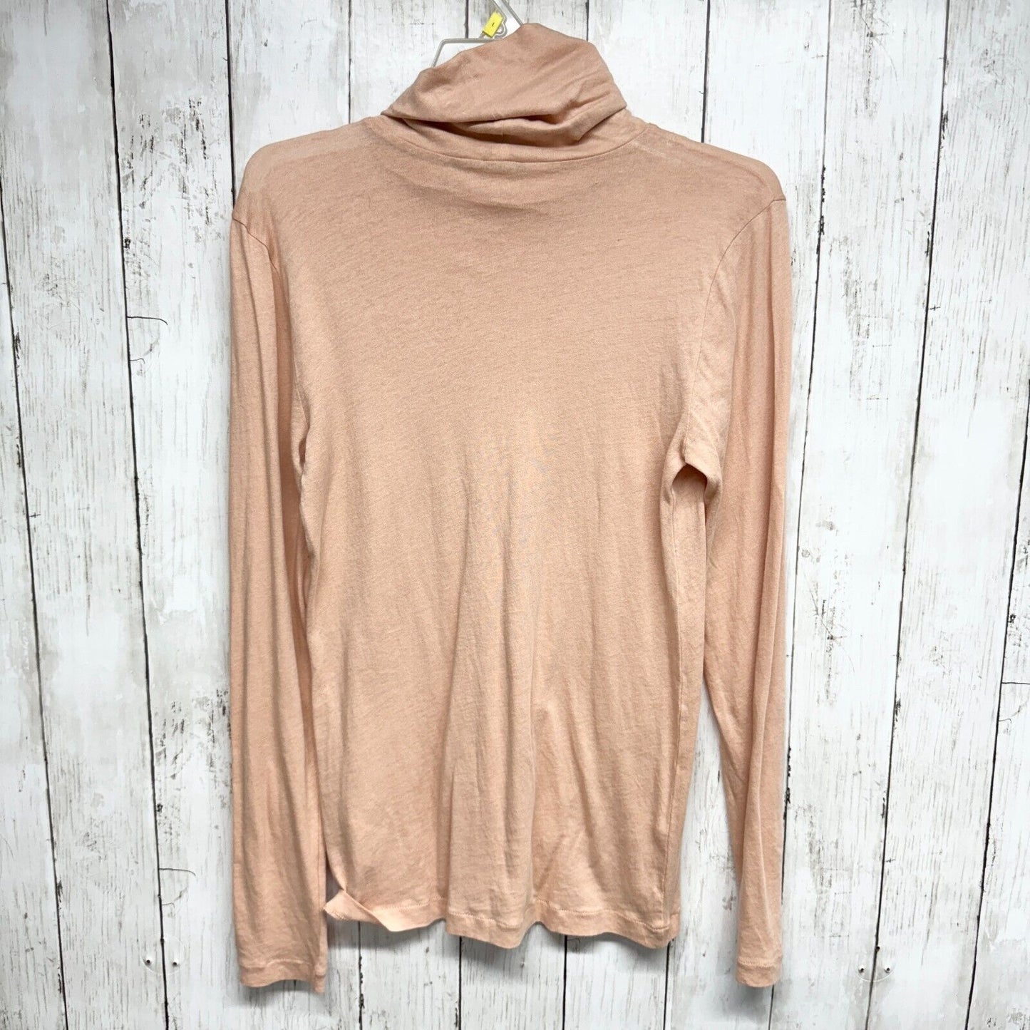 J.CREW Turtleneck Women Size Small Long Sleeve Pale Pink Base Layer Ultra Thin