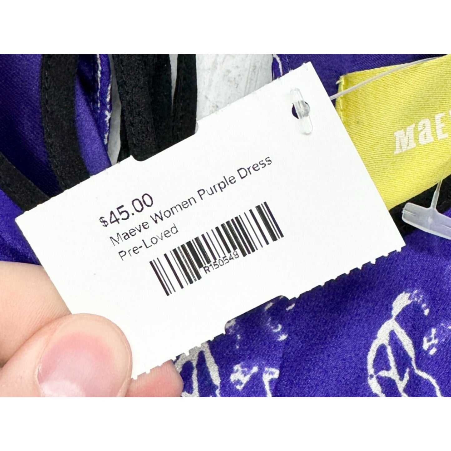 Maeve Dress Women's Size XS Silk Purple Floral Petal Stamp Shift Pleated Pockets