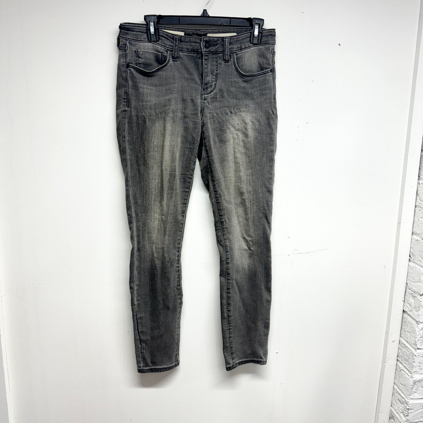 ANTHROPOLOGIE PILCRO & THE LETTERPRESS Grey Washed Skinny Stet Jeans Size 27