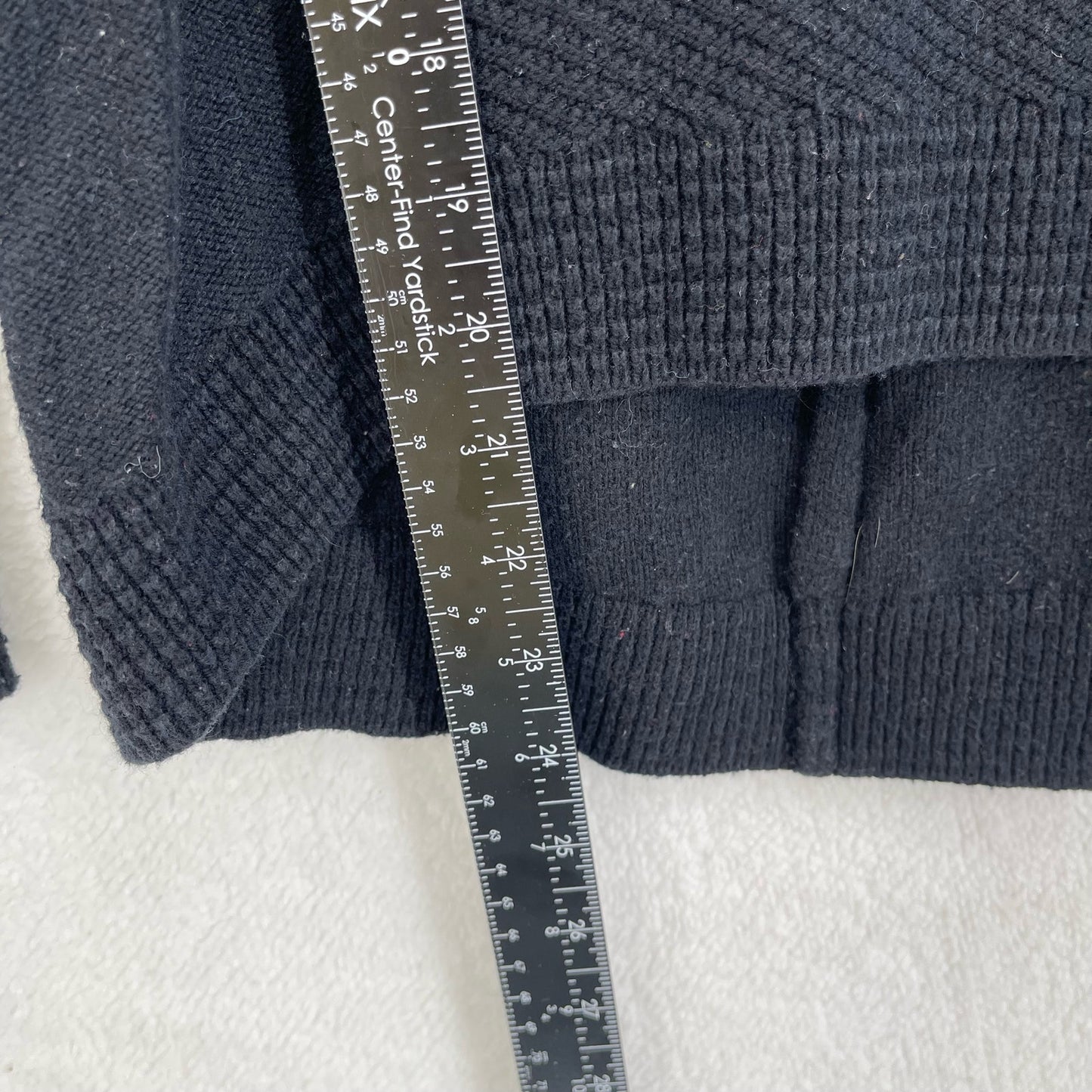 Madewell Black Back Zip Crewneck Sweater Women's XS