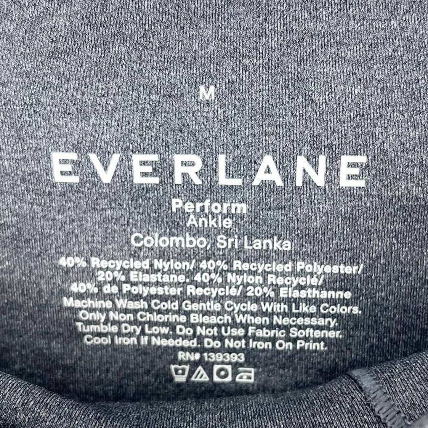 EVERLANE Legging Women Size Medium Ankle Crop Nylon Stretch Yoda, Gym, Athletic