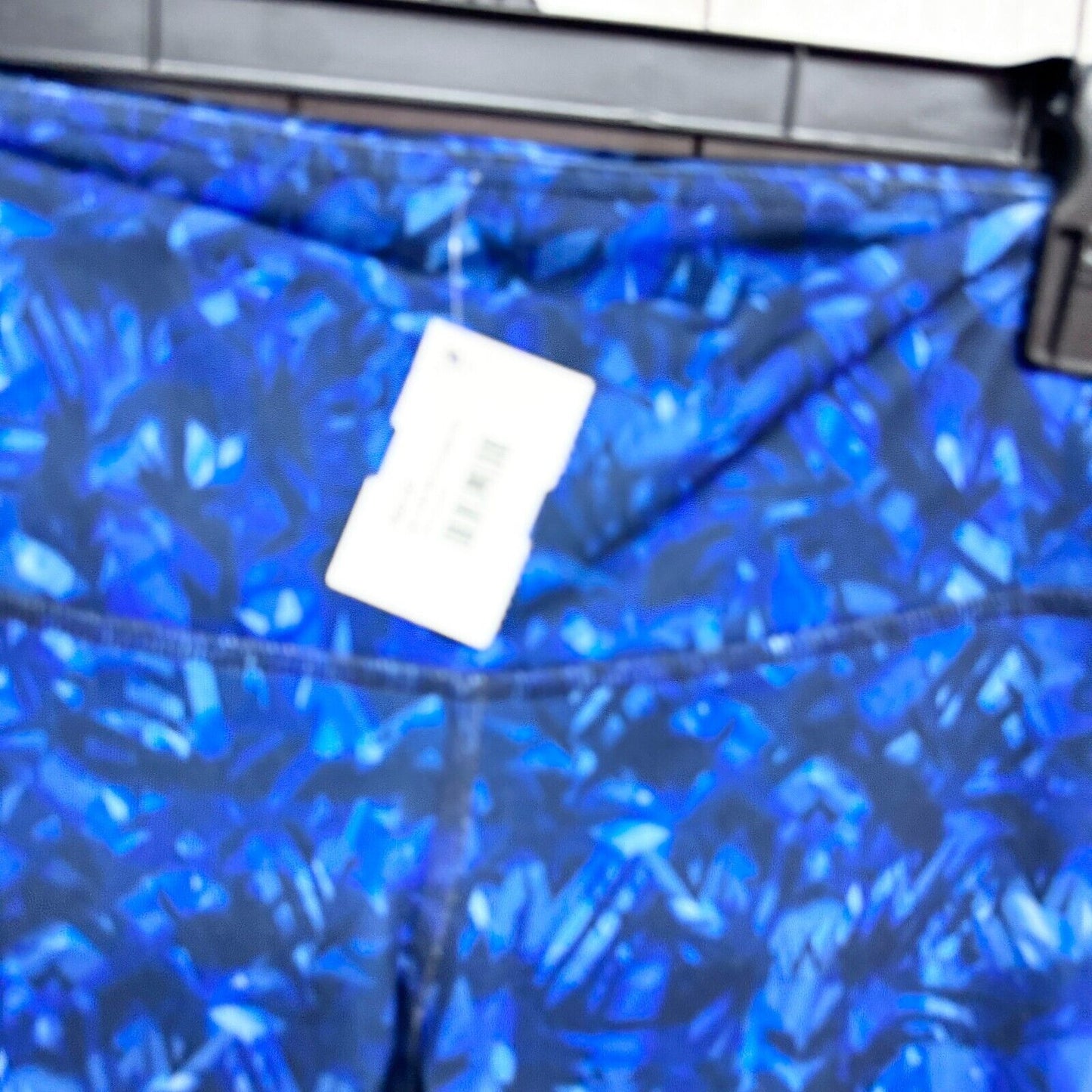 ALO Leggings Women XXS Airbrush Kaleidoscope Blue Ankle High Waisted Athletic