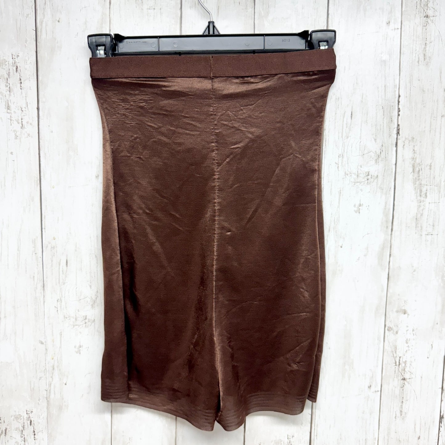 Skims Shapewear Women Medium Brown Metallic Shapewear Shorts Slimming Intimates