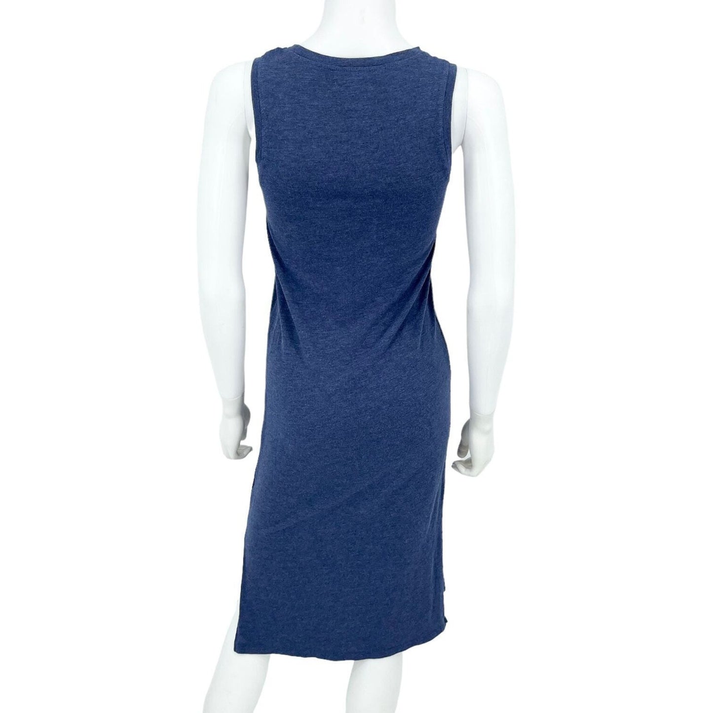 MADEWELL Dress Women Size XXS Maxi Navy Blue Nightfall Sleeveless Jersey Tank