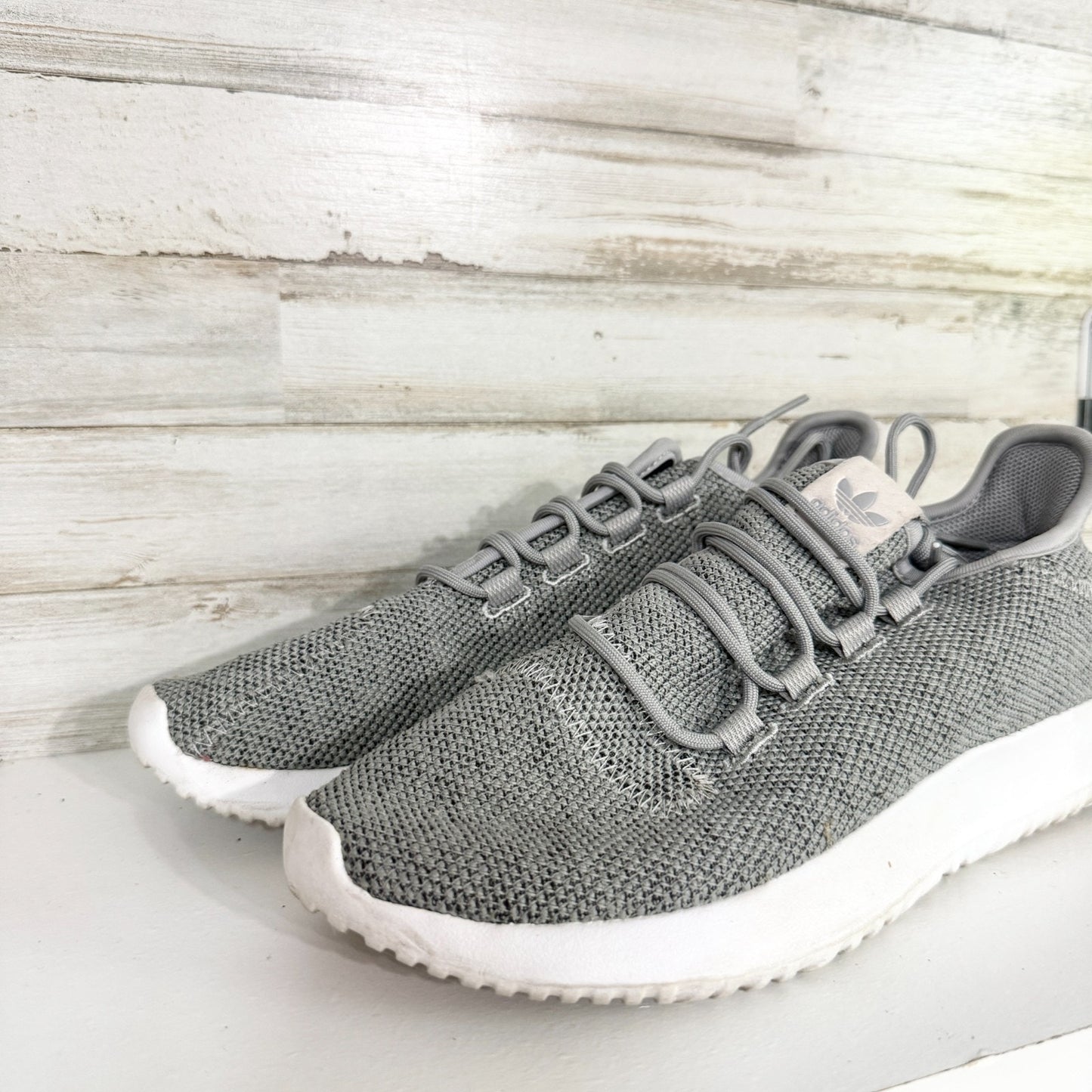 Adidas Men Size 8.5 Tubular Shadow Gray Running Sneakers Athletic Casual