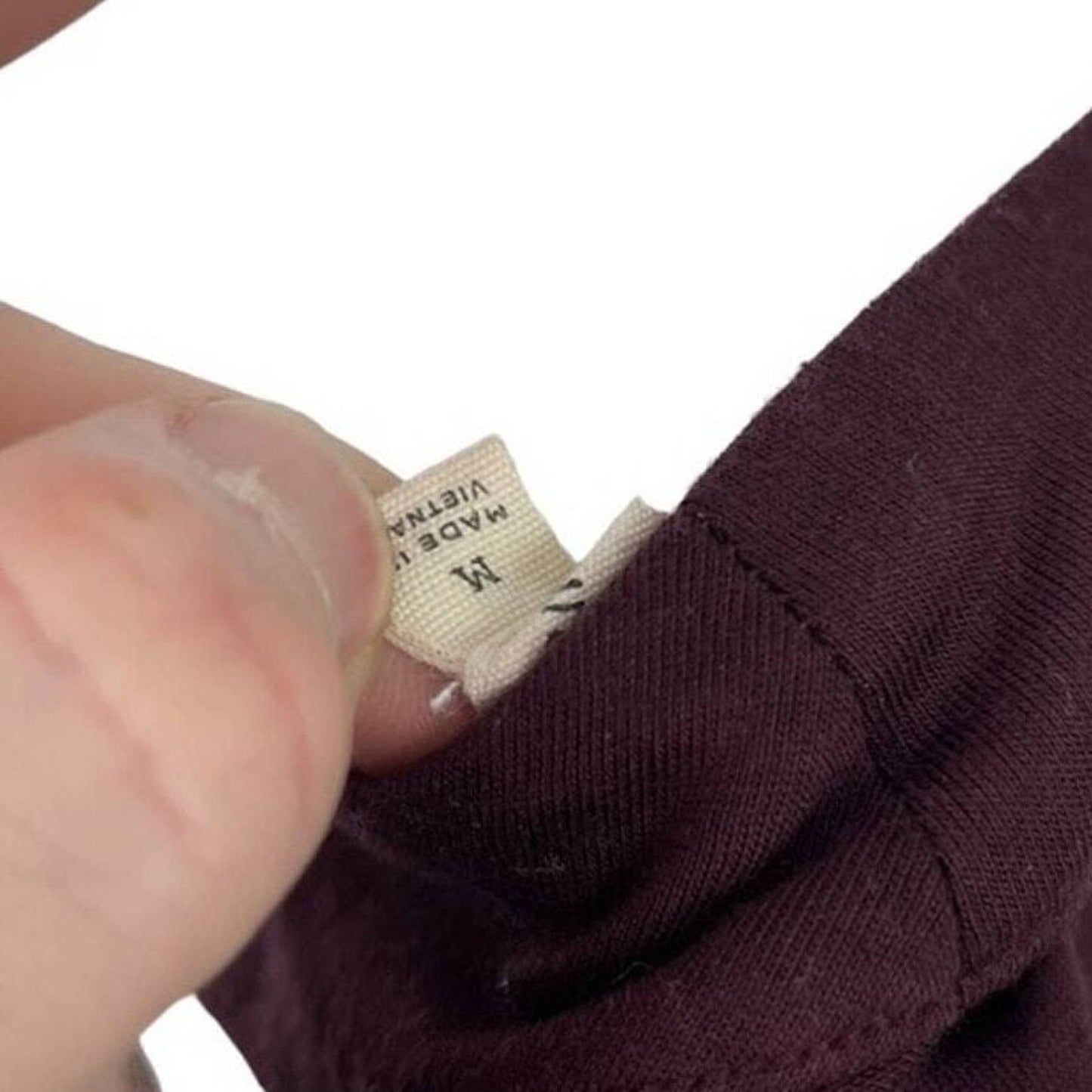 Madewell Halter Neck Long Sleeve Eggplant Choker Blouse Size Medium