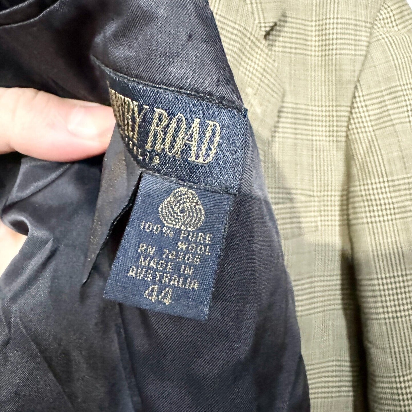Vintage Country Road 1980s Suit Jacket Wool Blend Tweed Brown Brown Size 44