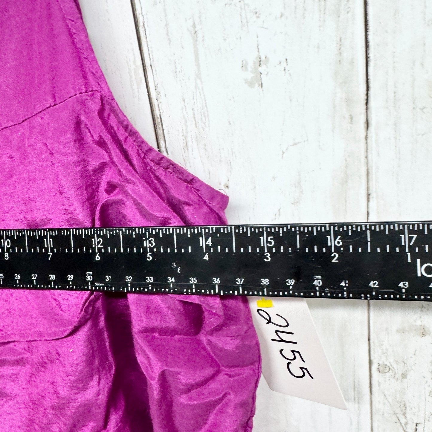 Ann Taylor Shirt Women Size XS Fuchsia Ruffle Tiered Sleeveless Blouse Tank Top