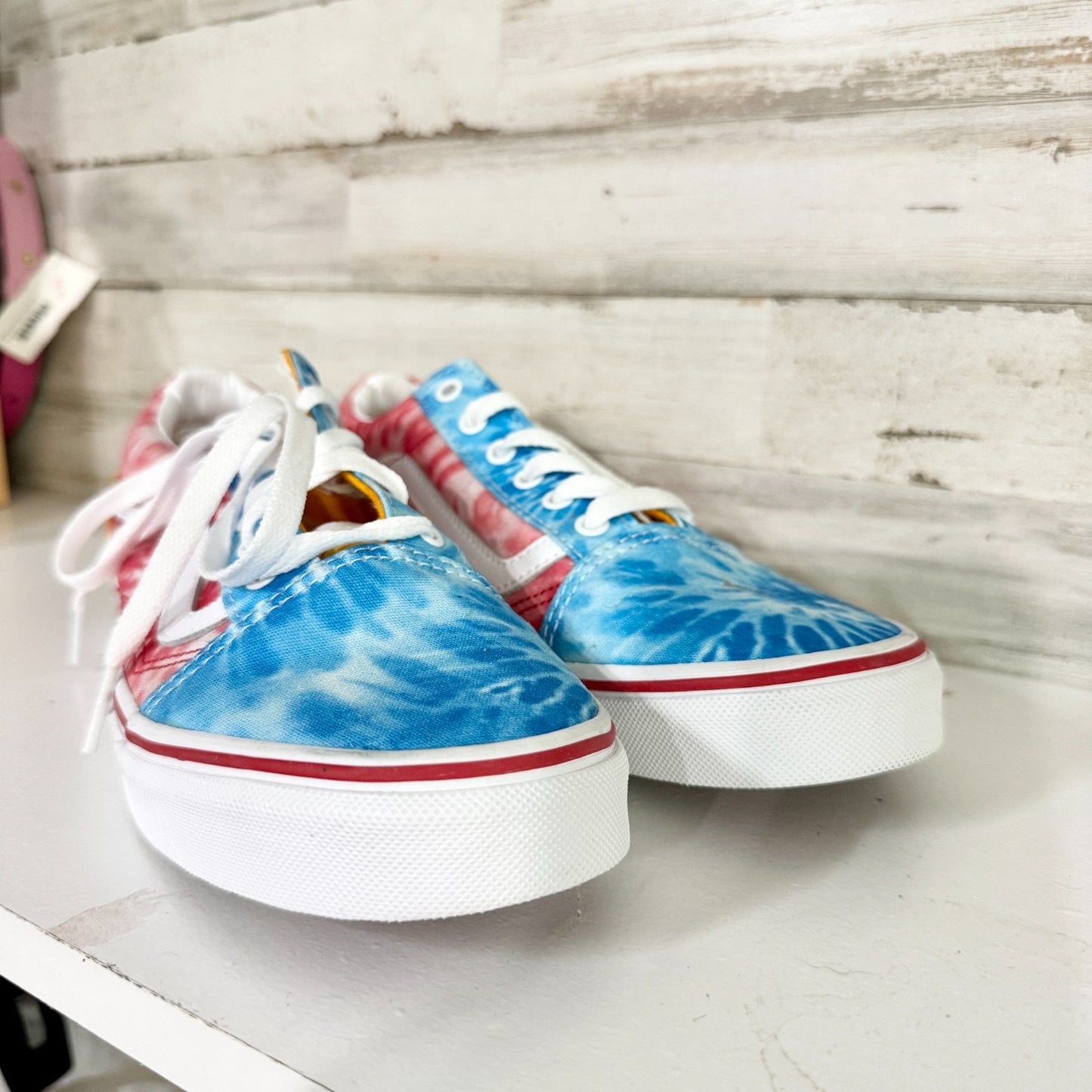 Vans Shoes Unisex Junior Size 6 Classic Old Skool Tie Dye Block Skate Sneakers