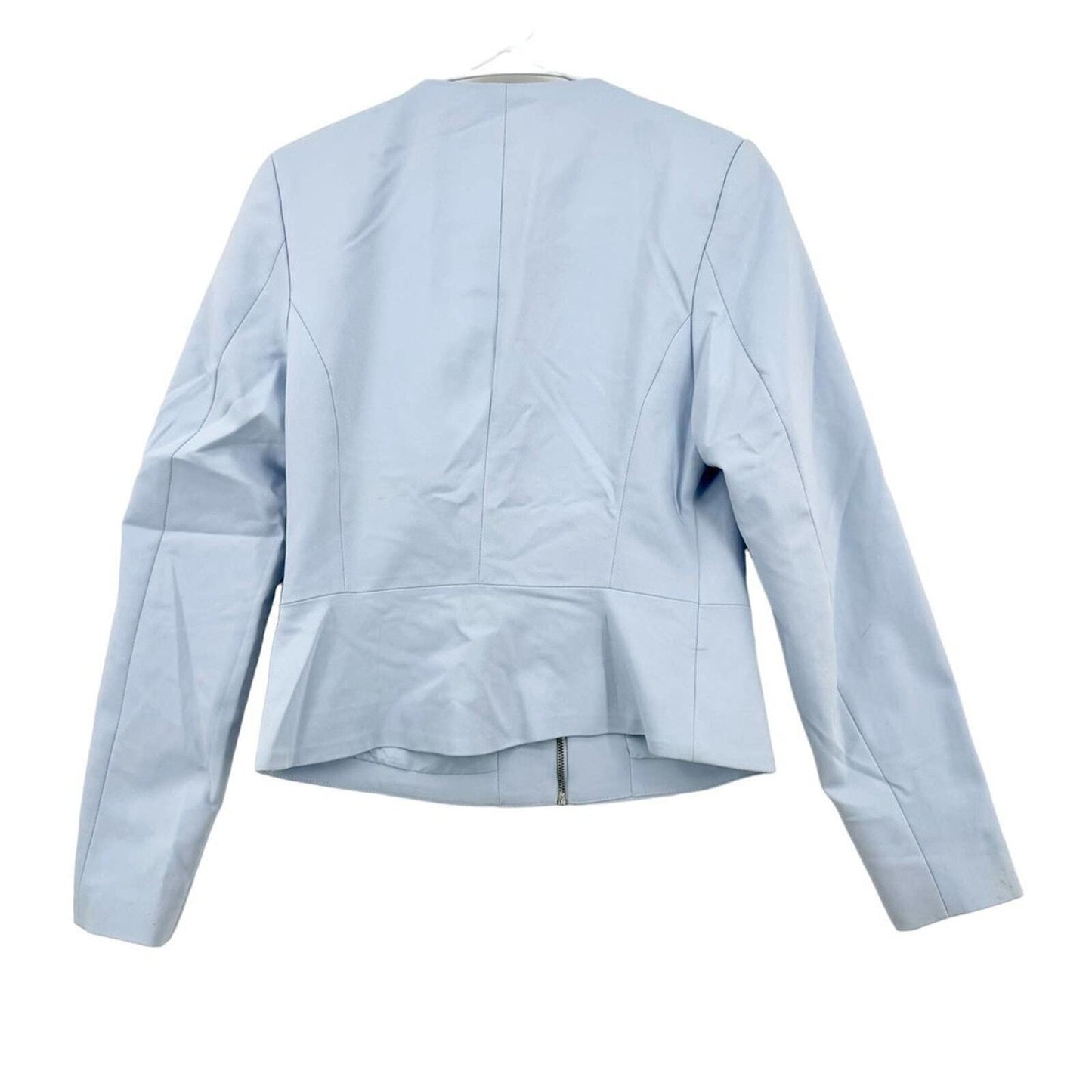 Mohito Full Zip Blue Patted Shoulders Suit Jacket Size 40/Small