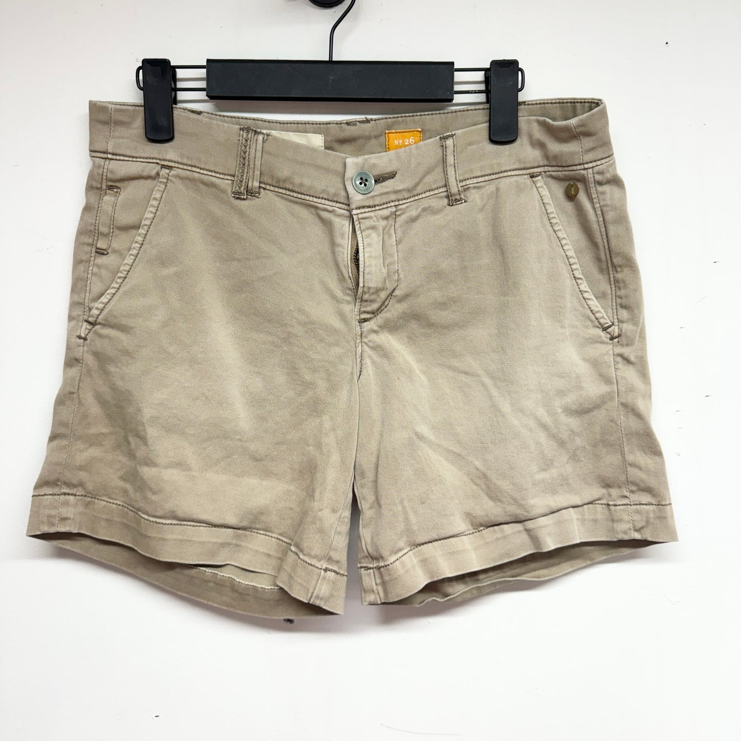 Pilcro And The Letterpress Shorts No. 26 Fit Hyphen Khaki Cotton Spandex Anthro
