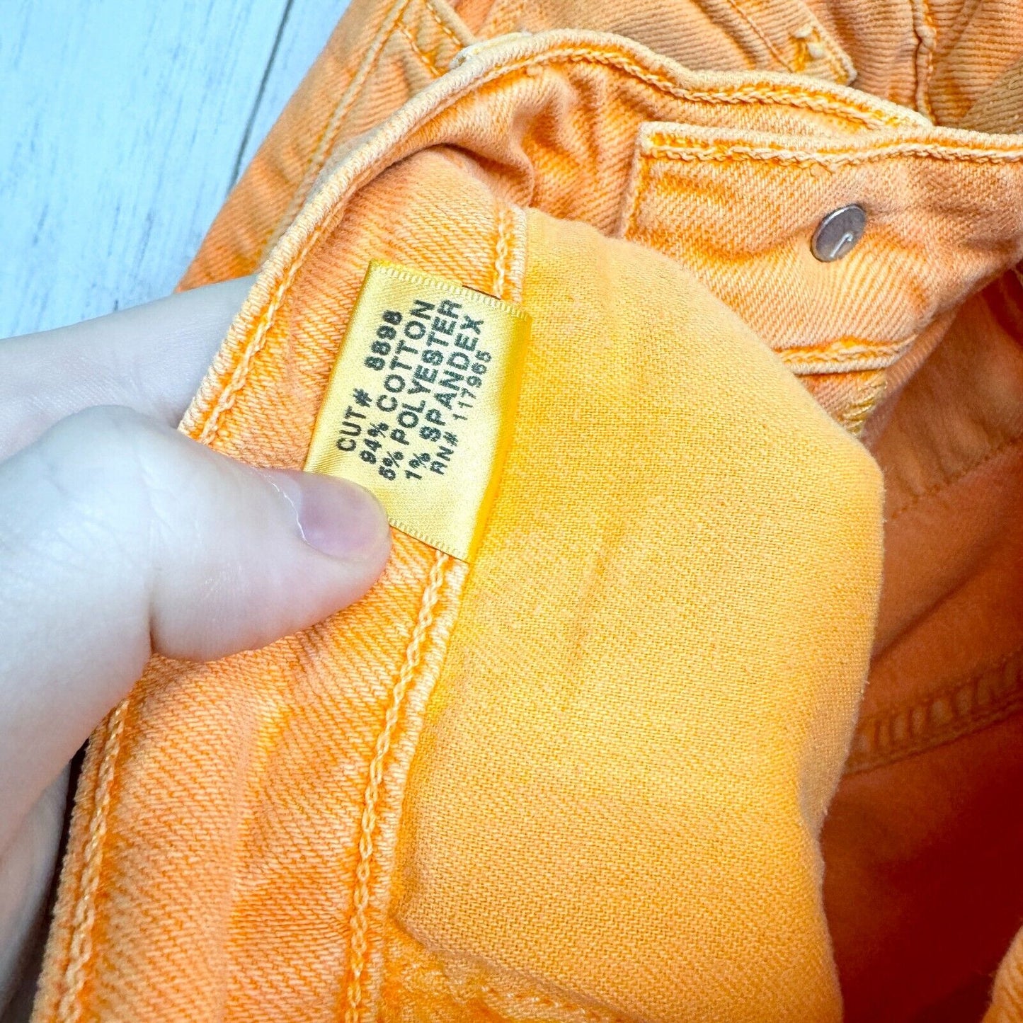 Rare Christopher Kane X J Brand Jeans Sz 27 Cotton Neon Orange Martini Flare