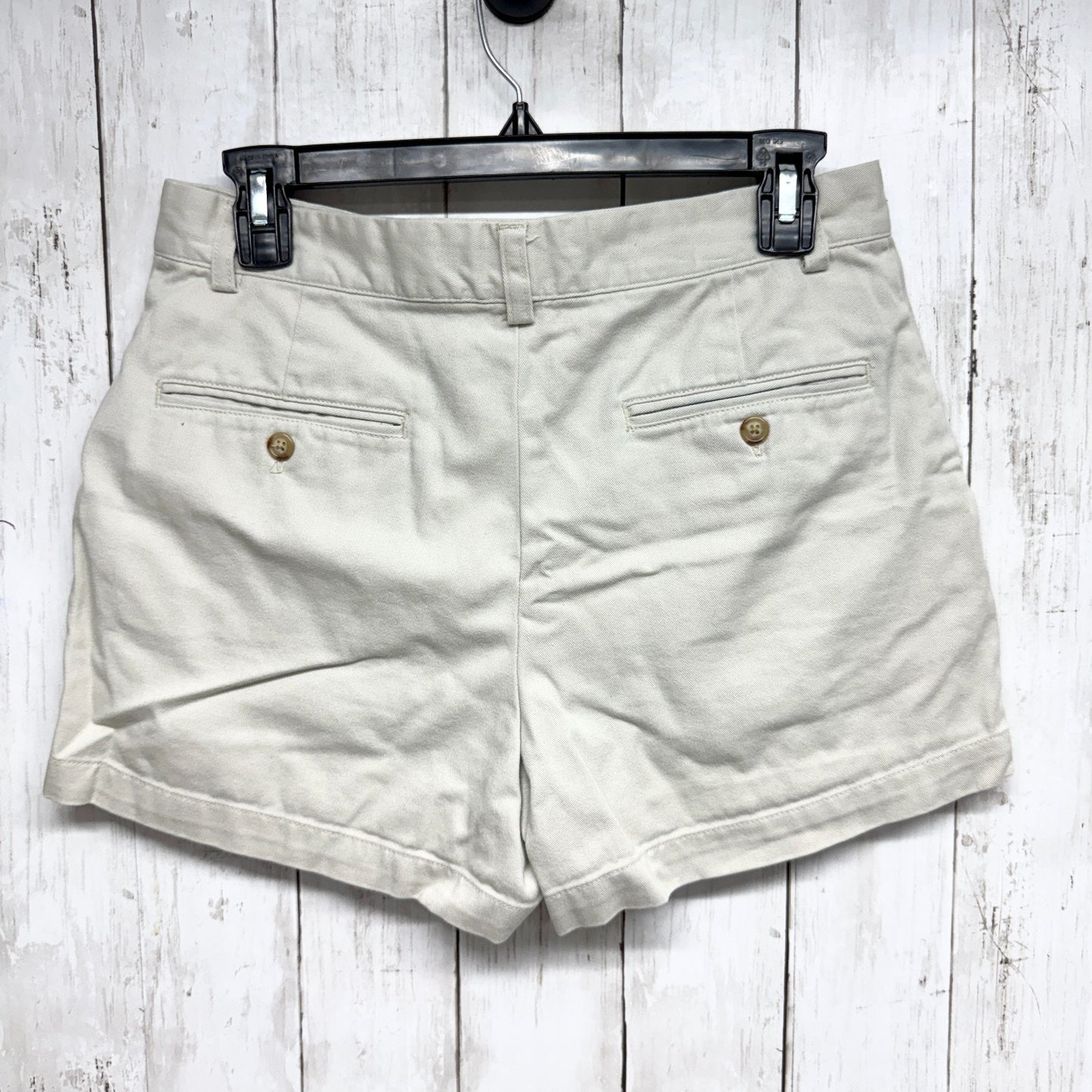 Ralph Lauren Shorts Women Size 6 Khaki Cotton Twill High Rise Chino Short Casual