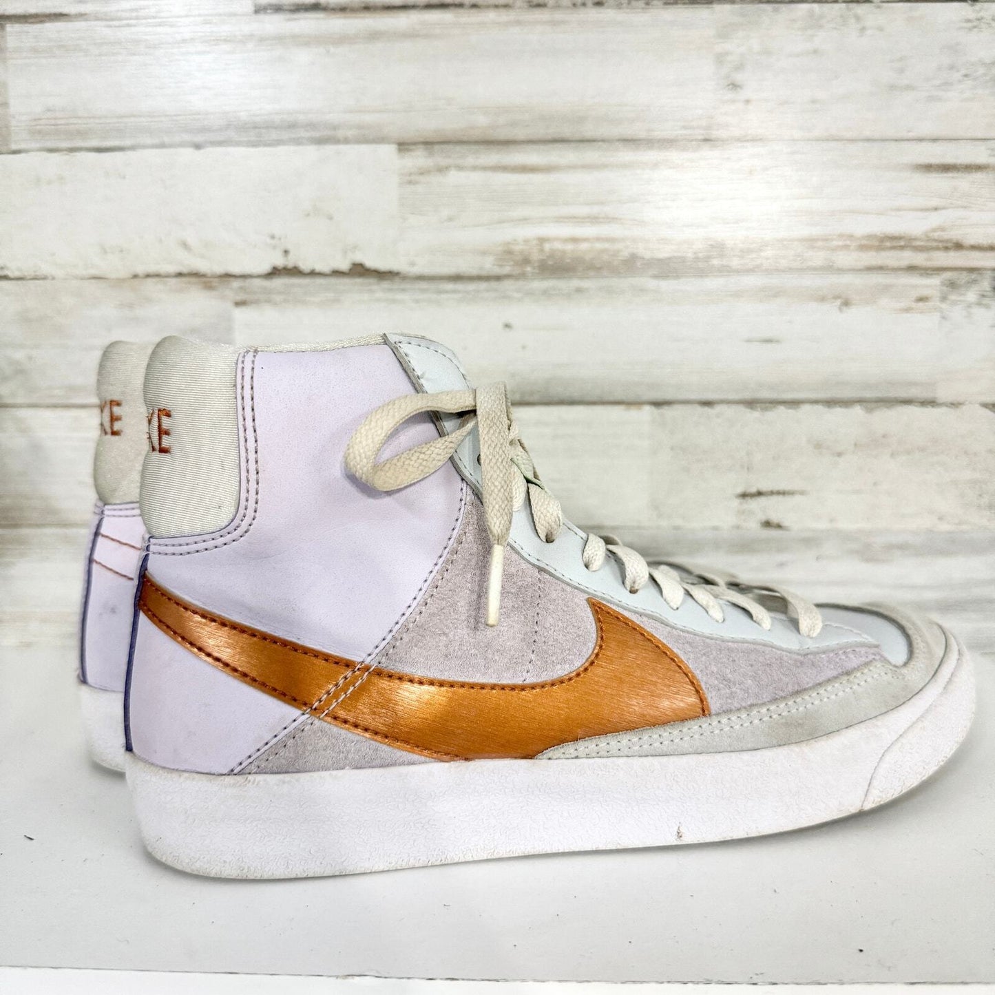 NIKE Sneaker Youth Size 6.5 Mid 77 Barley Grape Metallic Copper DQ6084 500