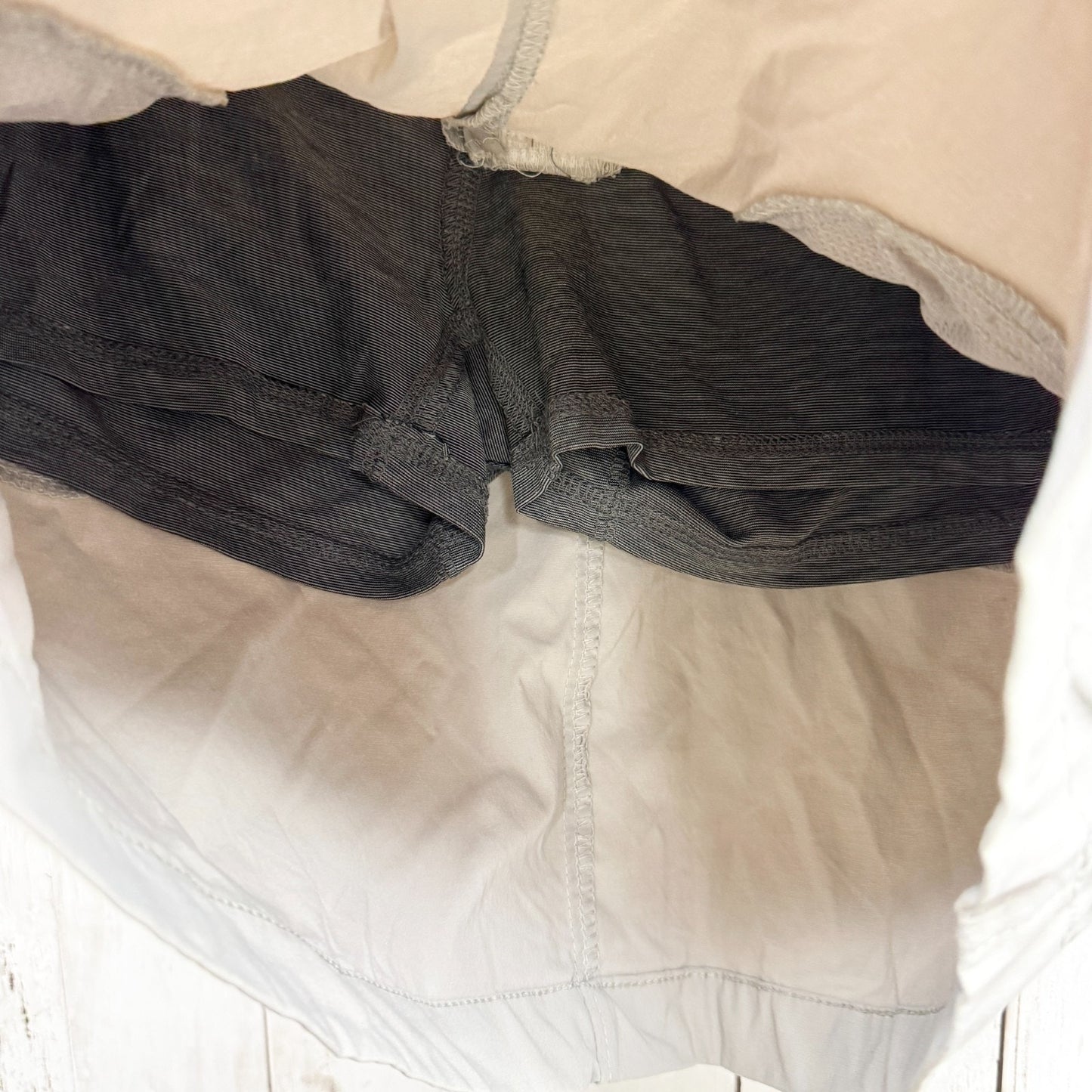 Columbia SKORT Women Sz 6 Two Button Grey Zip Fly Utility Skort Pockets Outdoor