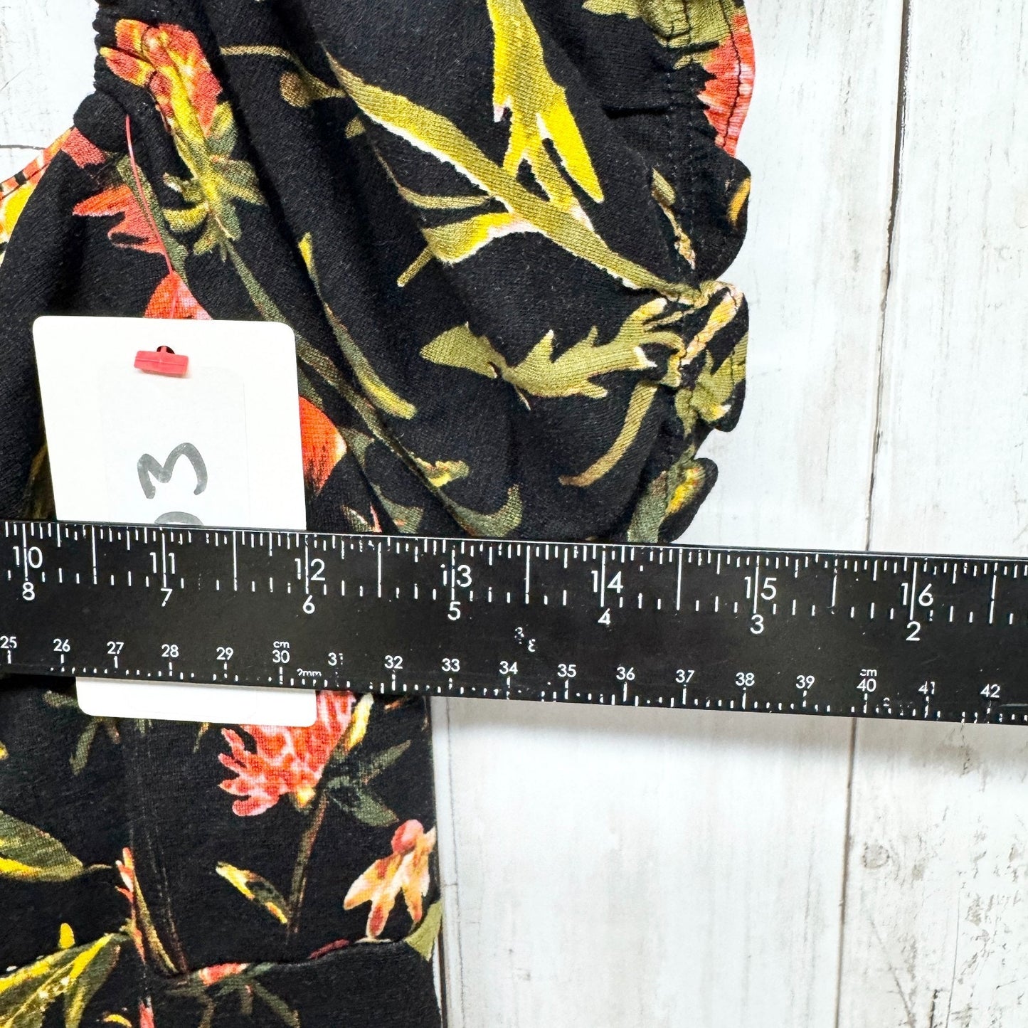 Urban Outfitters Dress Women Size Medium Black Ella Floral Print Bodycon Mini