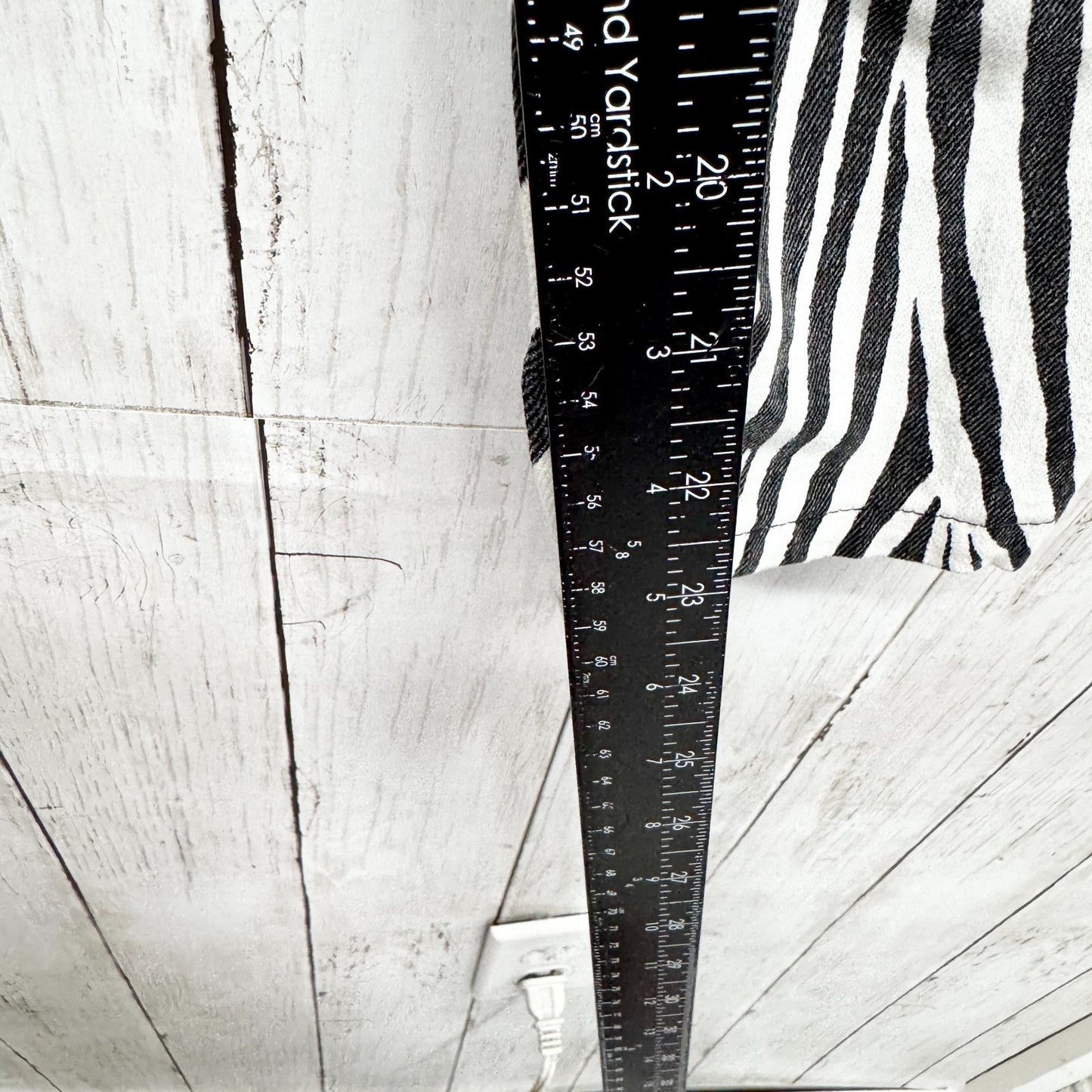 Frame Denim Pants Women Sz 26 Zebra Le High Straight Denim Jeans Pockets Animal