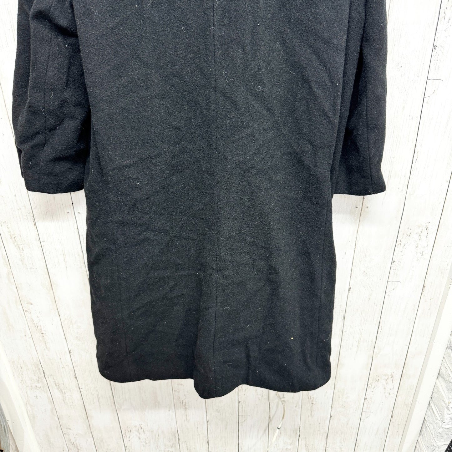 Vintage Projections Coat Women Black Peacoat Button Front Outdoor Winter Weather