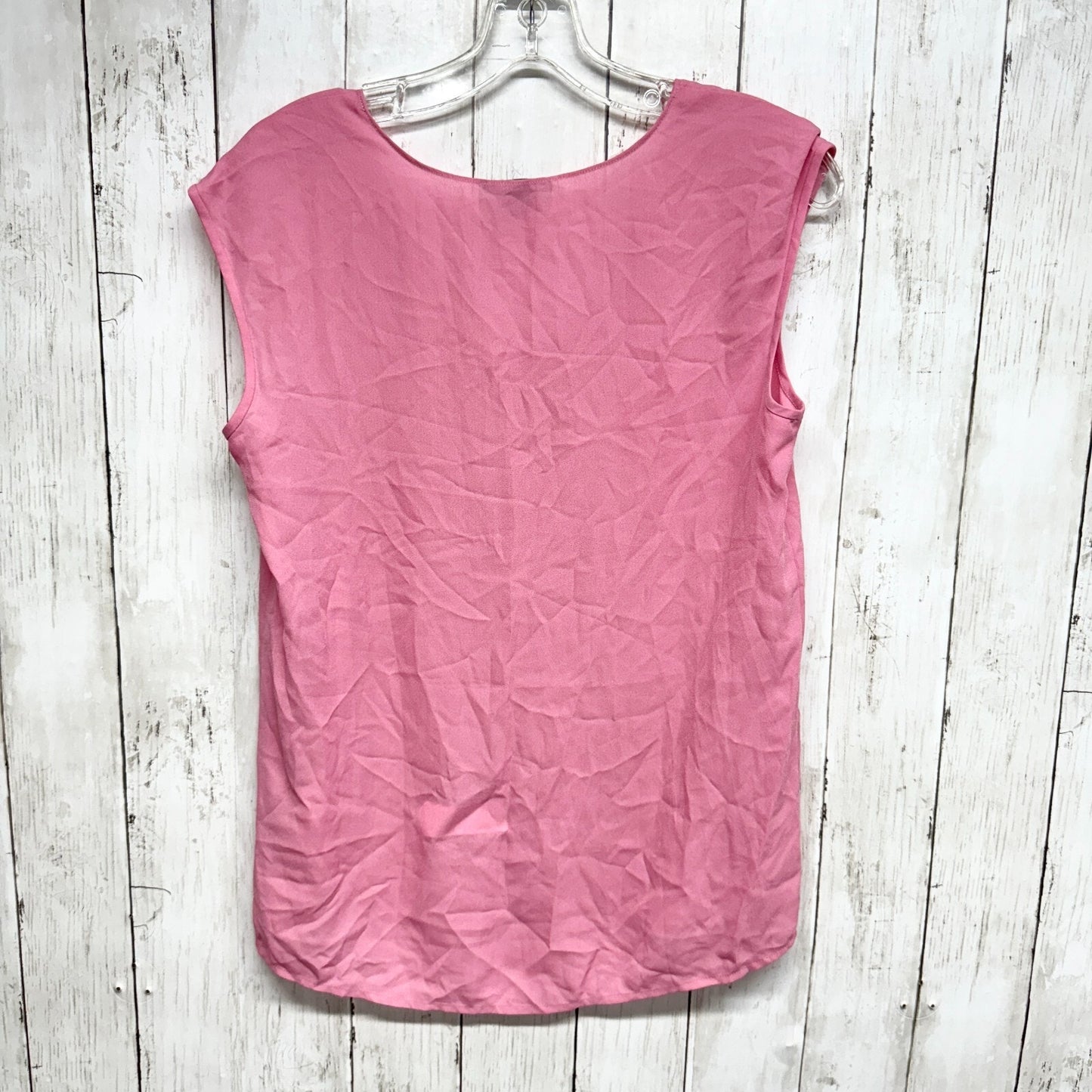 J.CREW Tank Top Women Size 2 Sleeveless Round Neck Hot Pink 100% Polyester