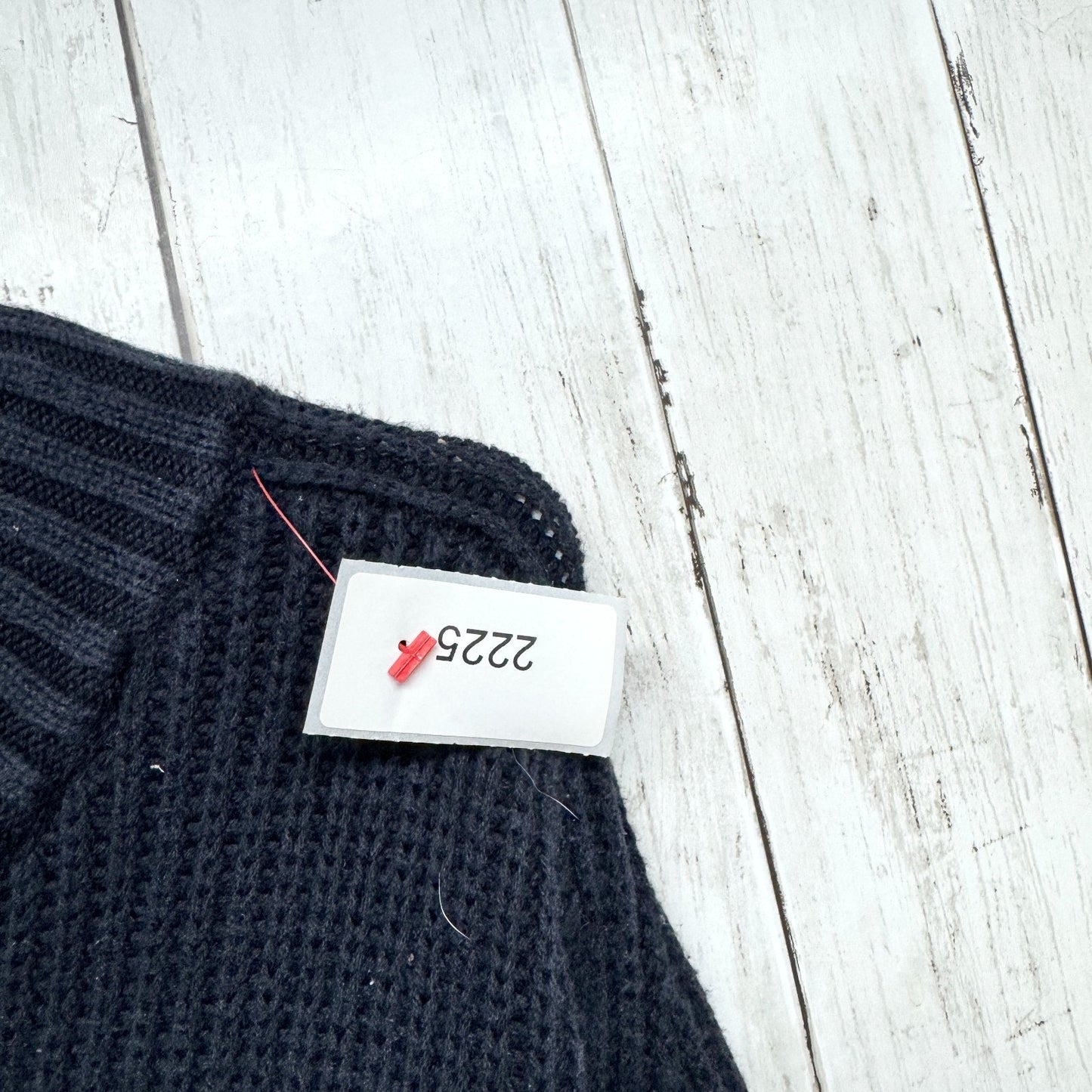 American Eagle Sweater Men Size Large Navy Button Front Cable Knit Long Sleeve
