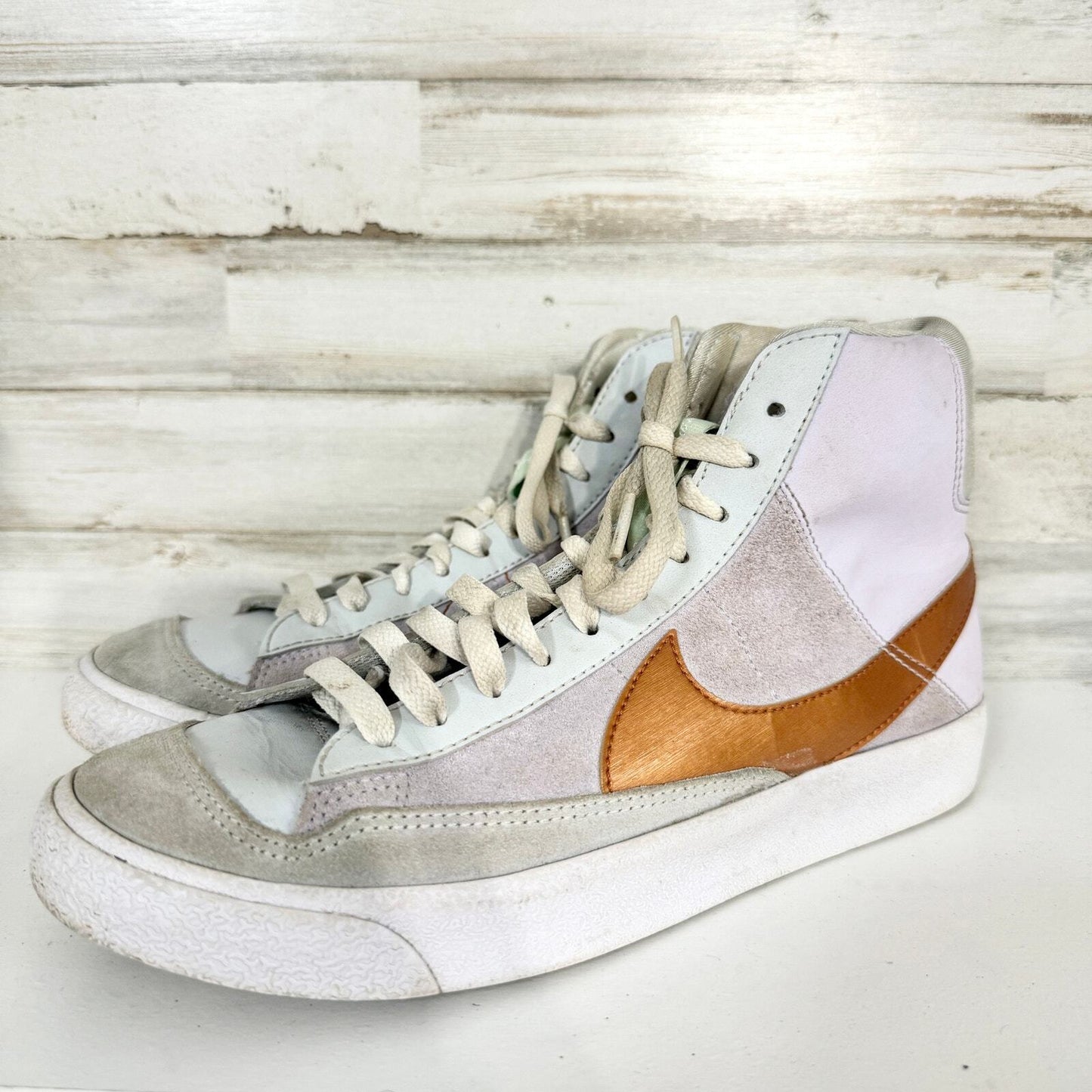 NIKE Sneaker Youth Size 6.5 Mid 77 Barley Grape Metallic Copper DQ6084 500