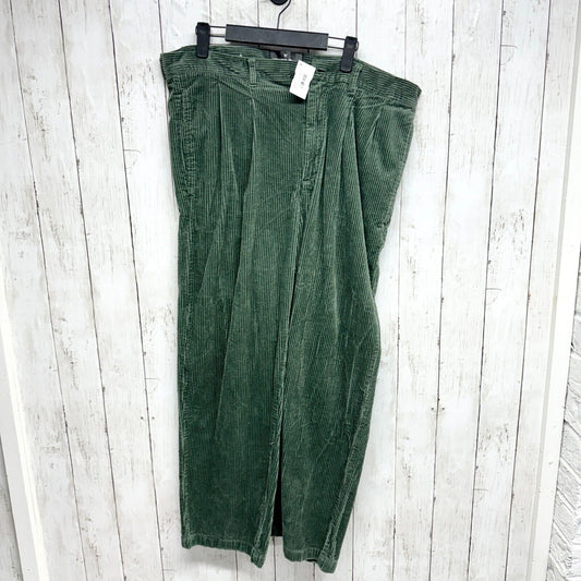 Houston White Adult Unisex High Rise 31" Fit Corduroy Midweight, Green, 40X30