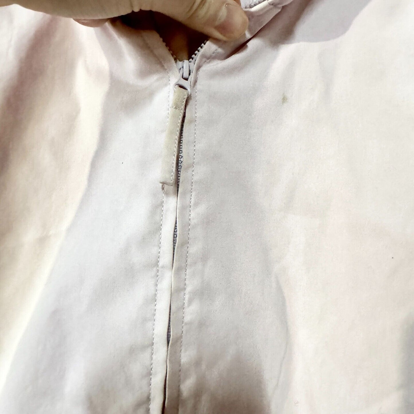 Eileen Fisher Jacket Full Zip Up Pink Hooded Layered Water Proof Size PM