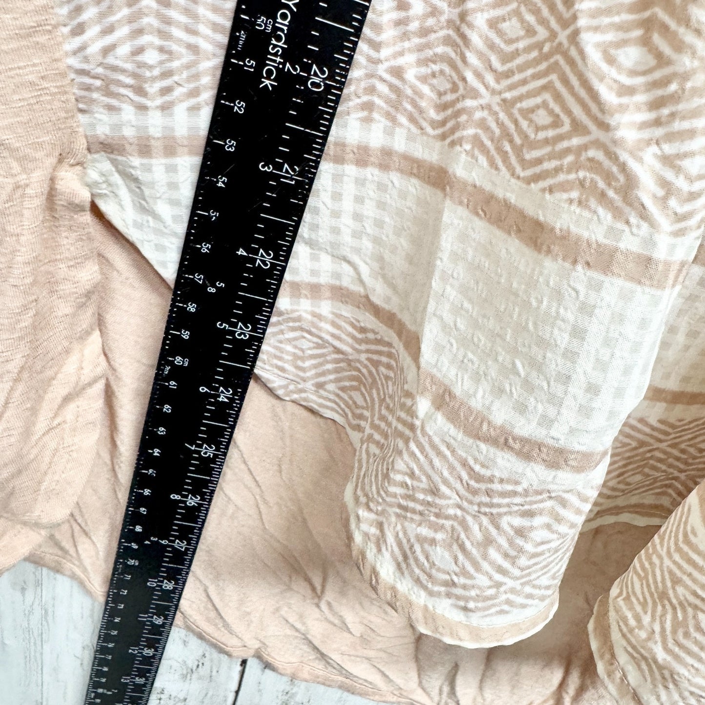 Anthropologie Postmark Top Women Small Stripe Split Neck High Low Sleeveless
