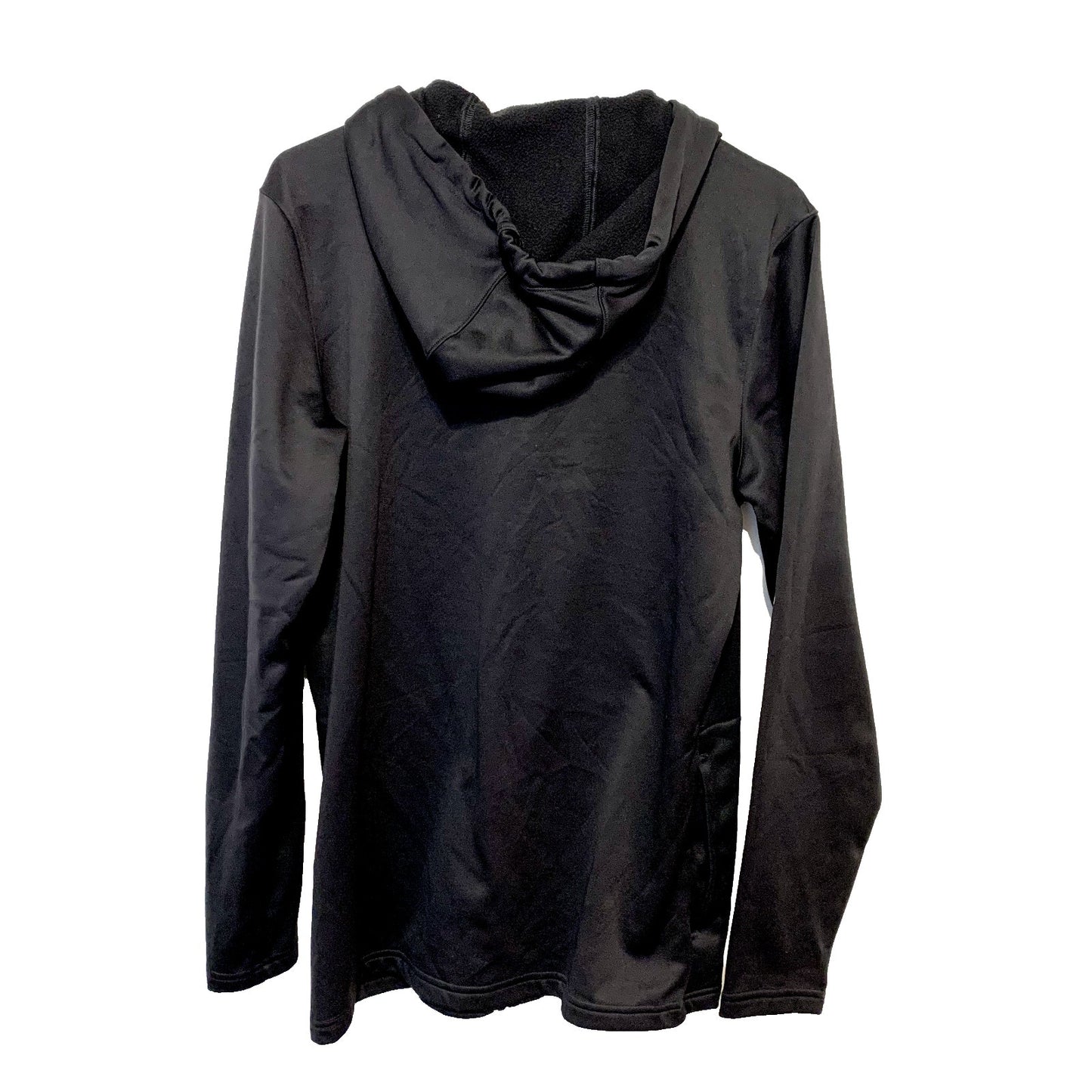 GYMSHARK Sweater Mens Size Medium Zip Up Black Hooded Logo Athletic Cotton