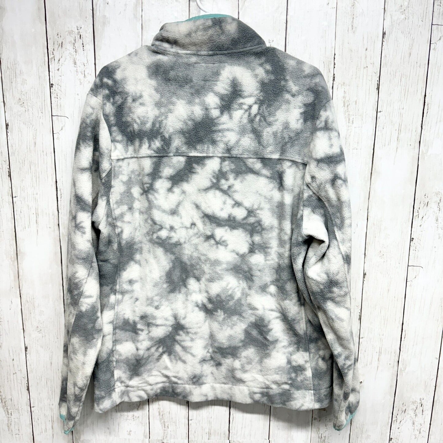 CHUBBIES Sweater Men Size XL 1/4 Zip Marble Long Sleeve Fleece Pocket Standing