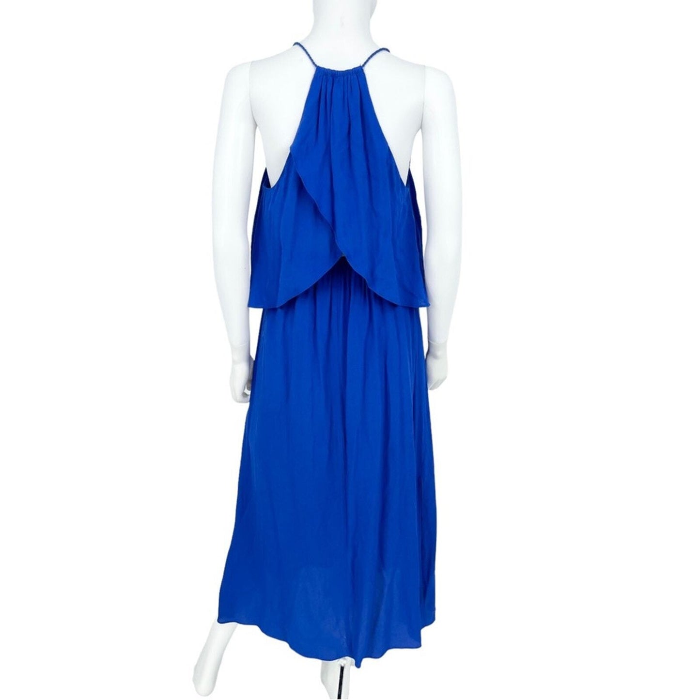 Madewell Deep V Sleeveless Flutter Spaghetti Strap Maxi Dress Size 0