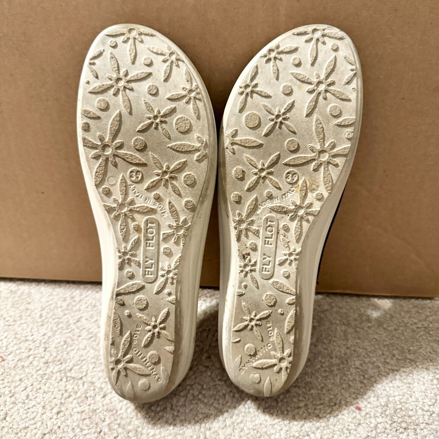 Flyflot Anatomic Womens 39/ 8.5 Slip On Sandals Vera Pelle Blue Open Toe