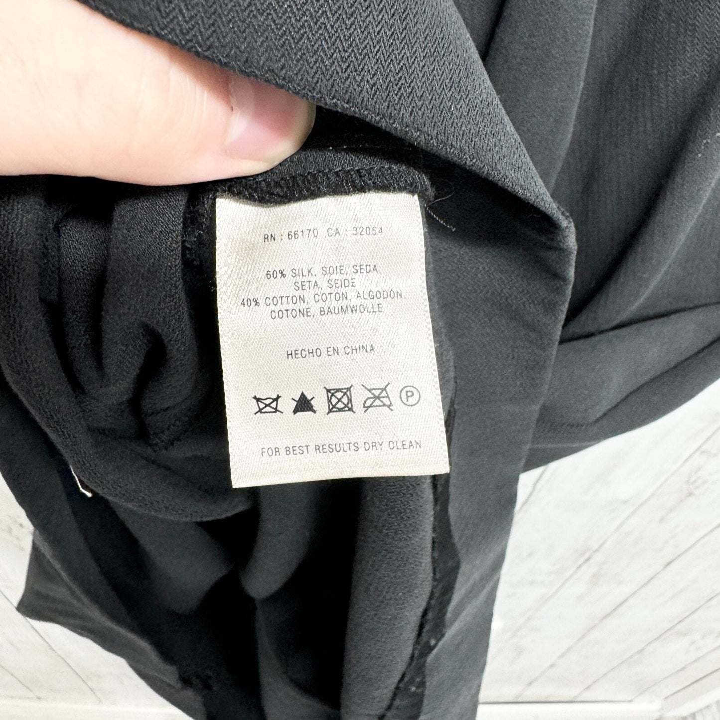 Anthropologie Moulinette Soeurs Size 4 Silk Blend Black Cocktail Dress Front Tie