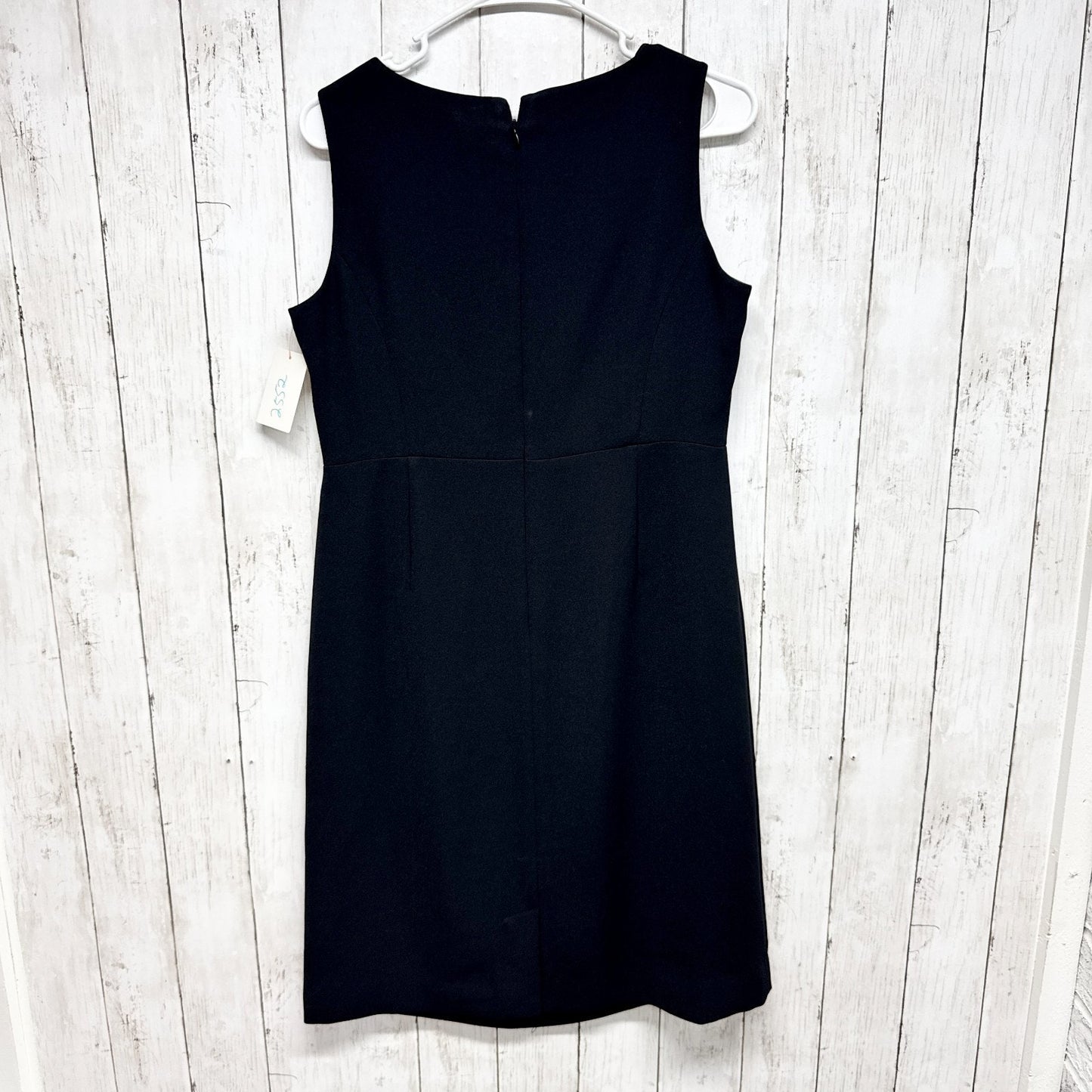 Amanda Smith Dress Women Size 8 Black Sleeveless Sheath Mini Zip Back Business