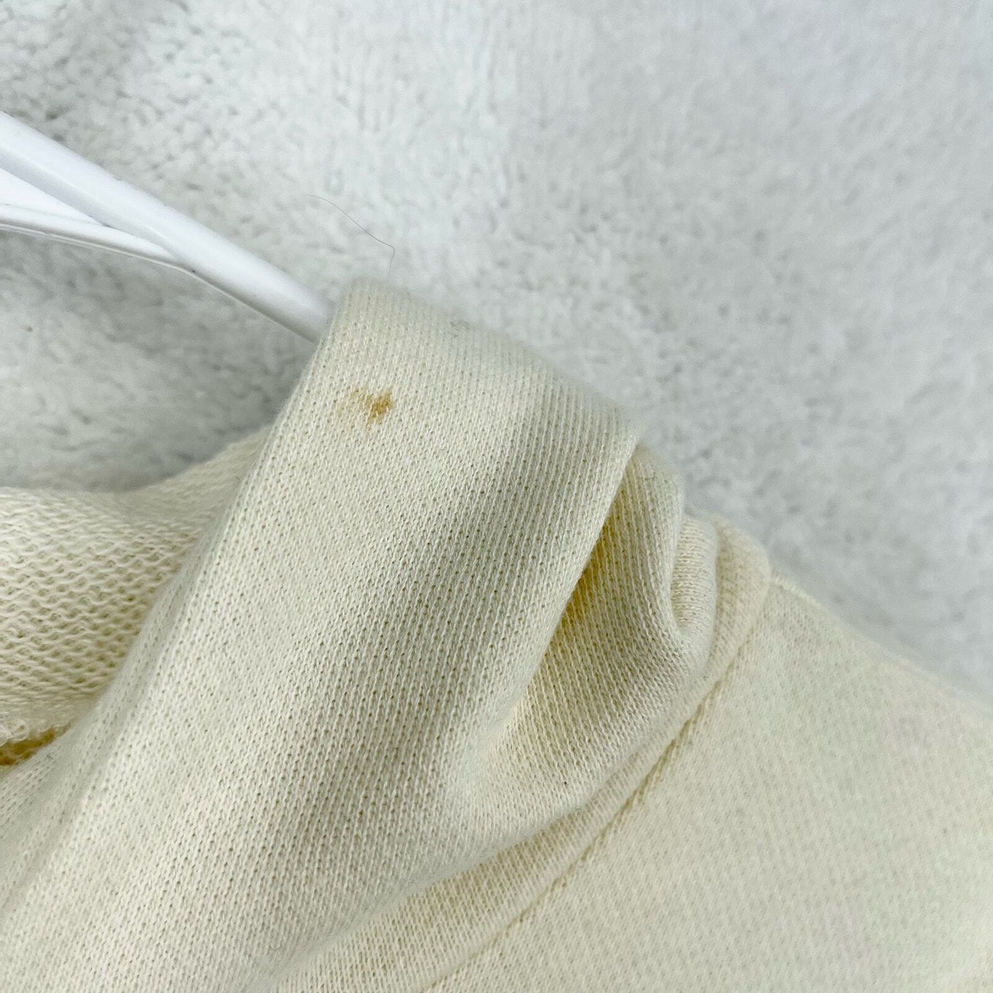 MADEWELL Hoodie Women Size XS Bubble Sleeve Outdoor Cream Cropped Sweater